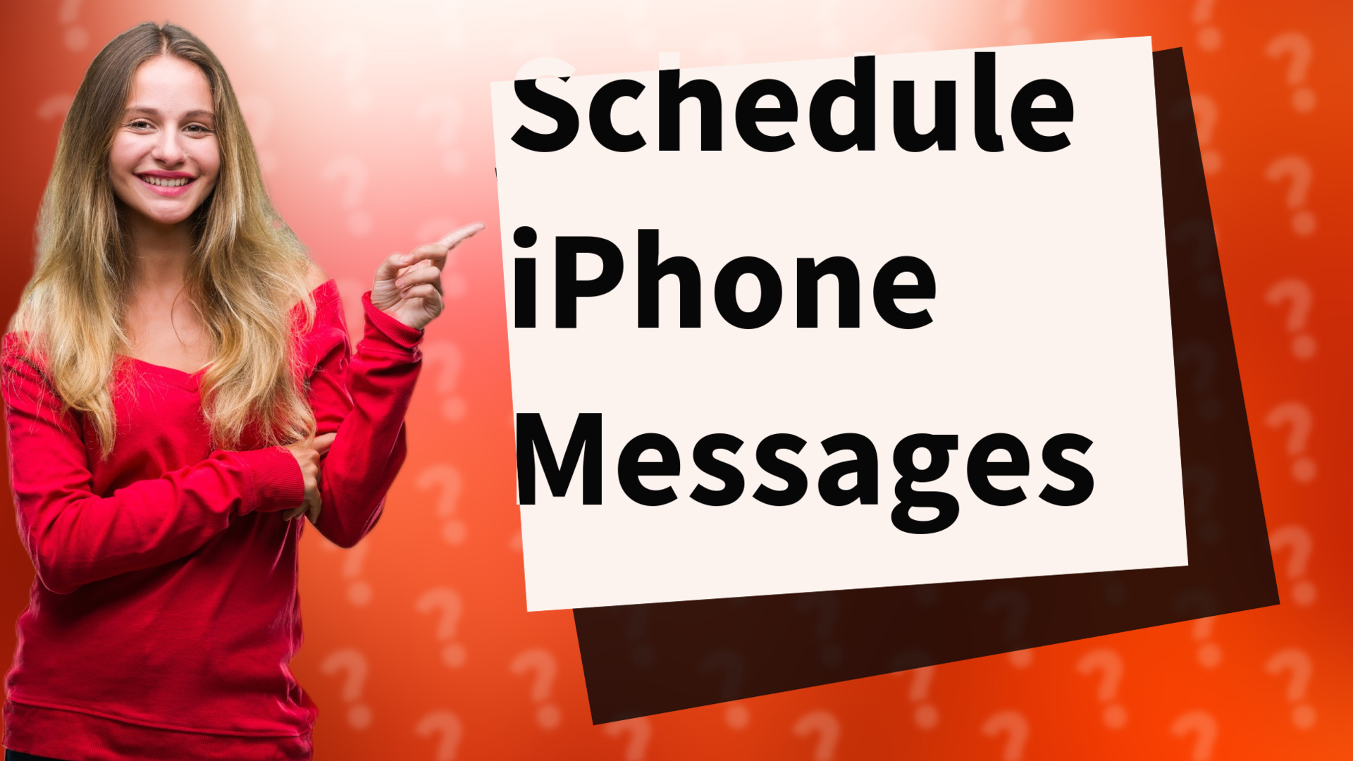 Schedule iPhone Messages