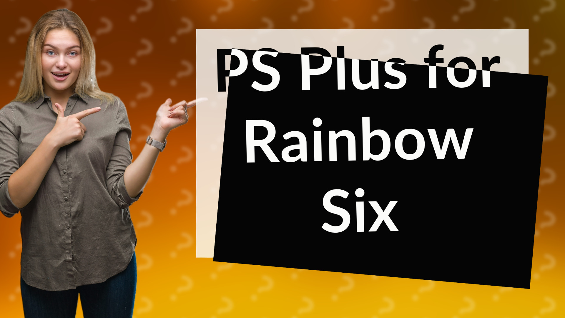 PS Plus for Rainbow Six