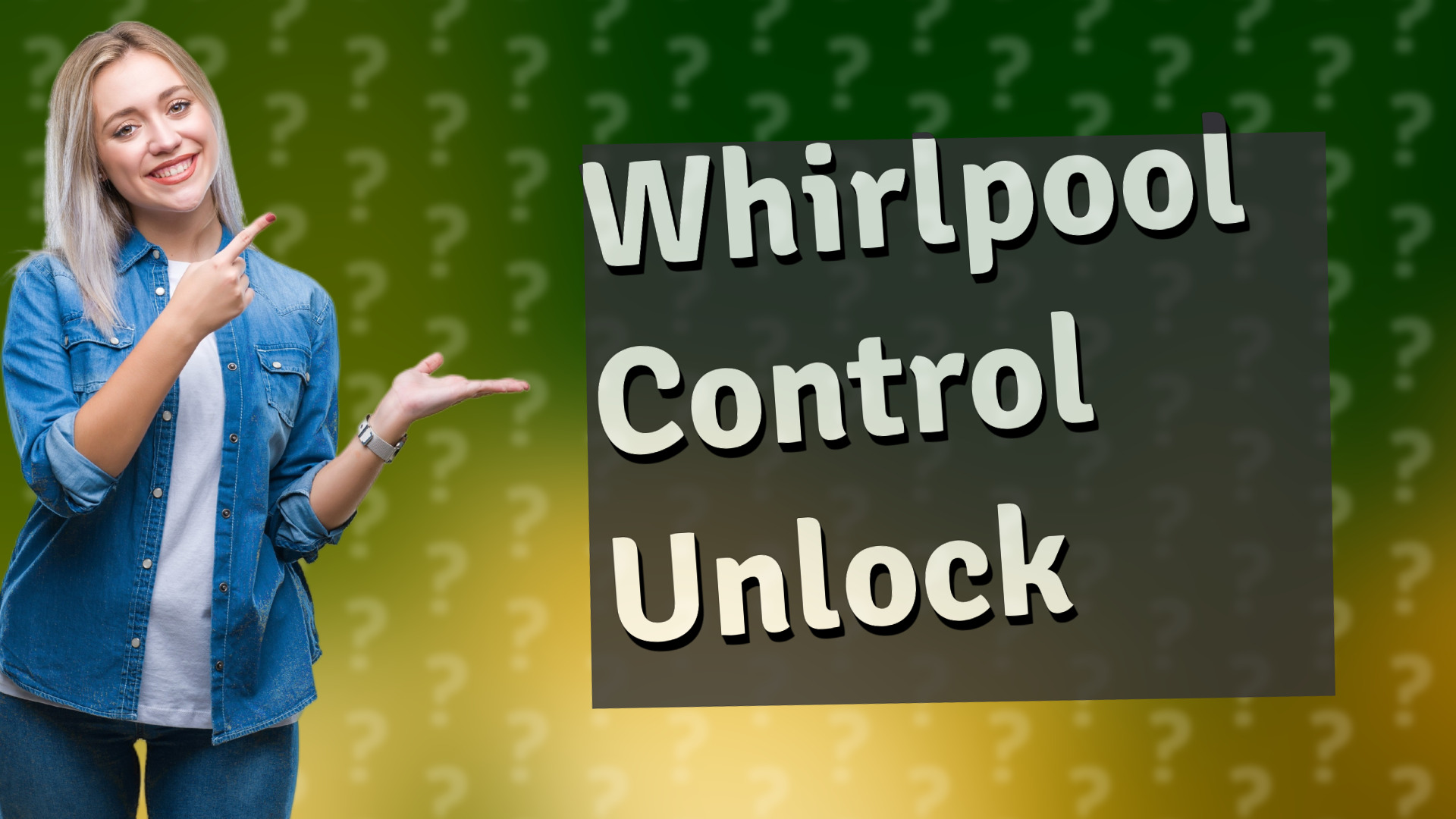 Whirlpool Control Unlock