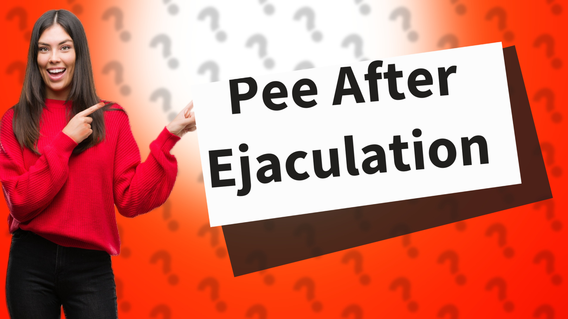 Pee After Ejaculation