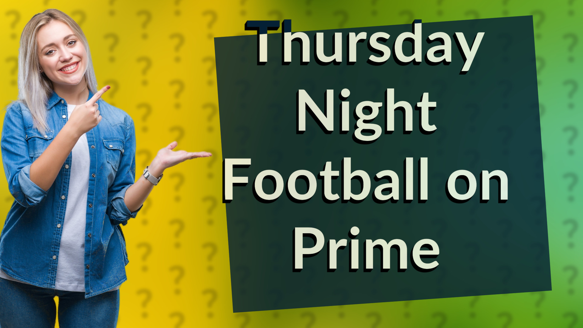 Thursday Night Football on Prime