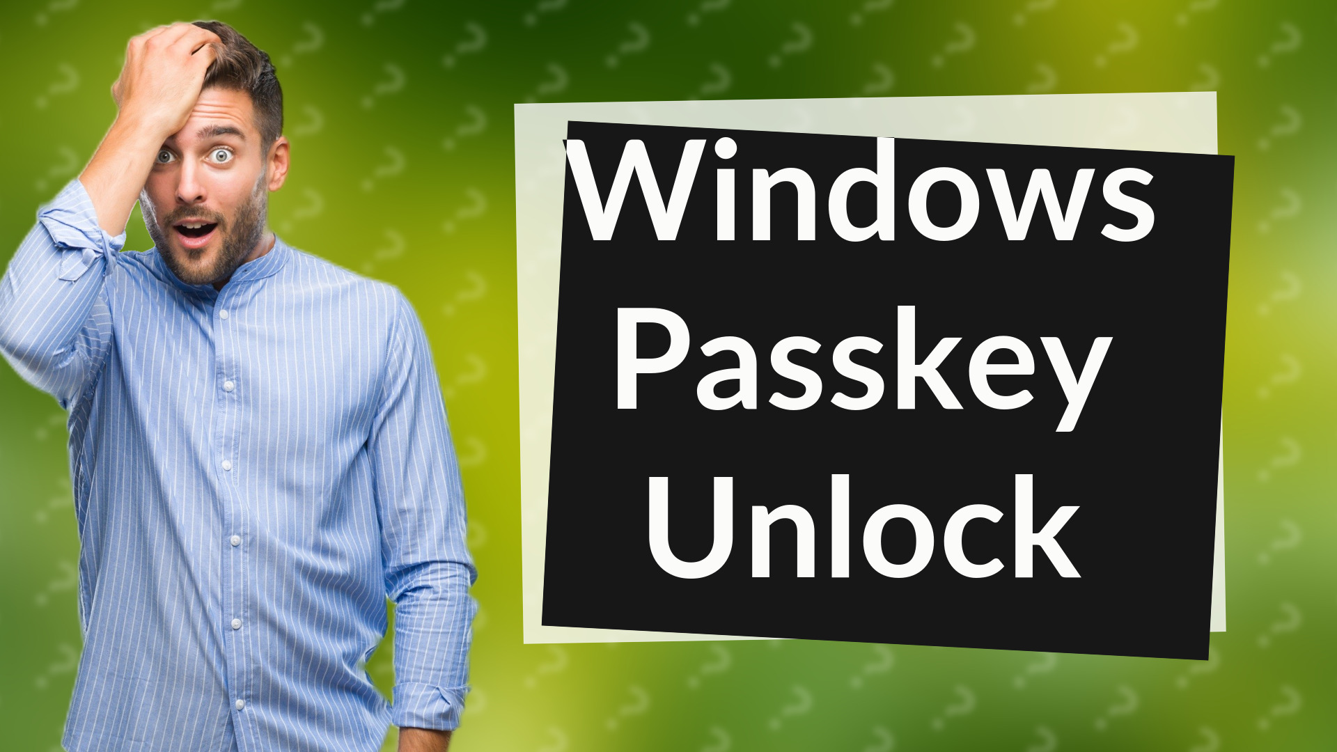Windows Passkey Unlock