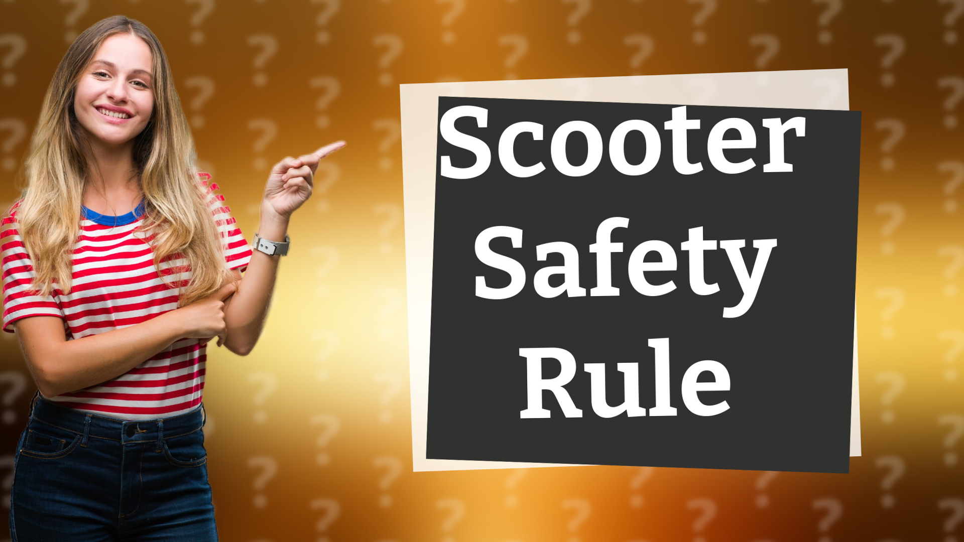Scooter Safety Rule