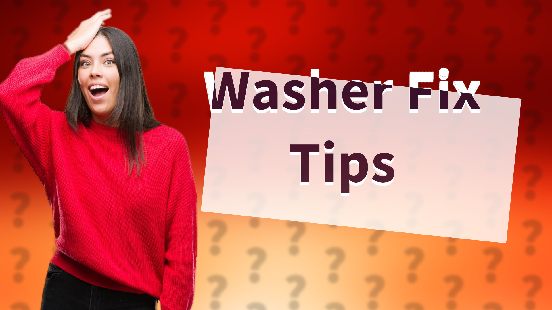 Washer Fix Tips