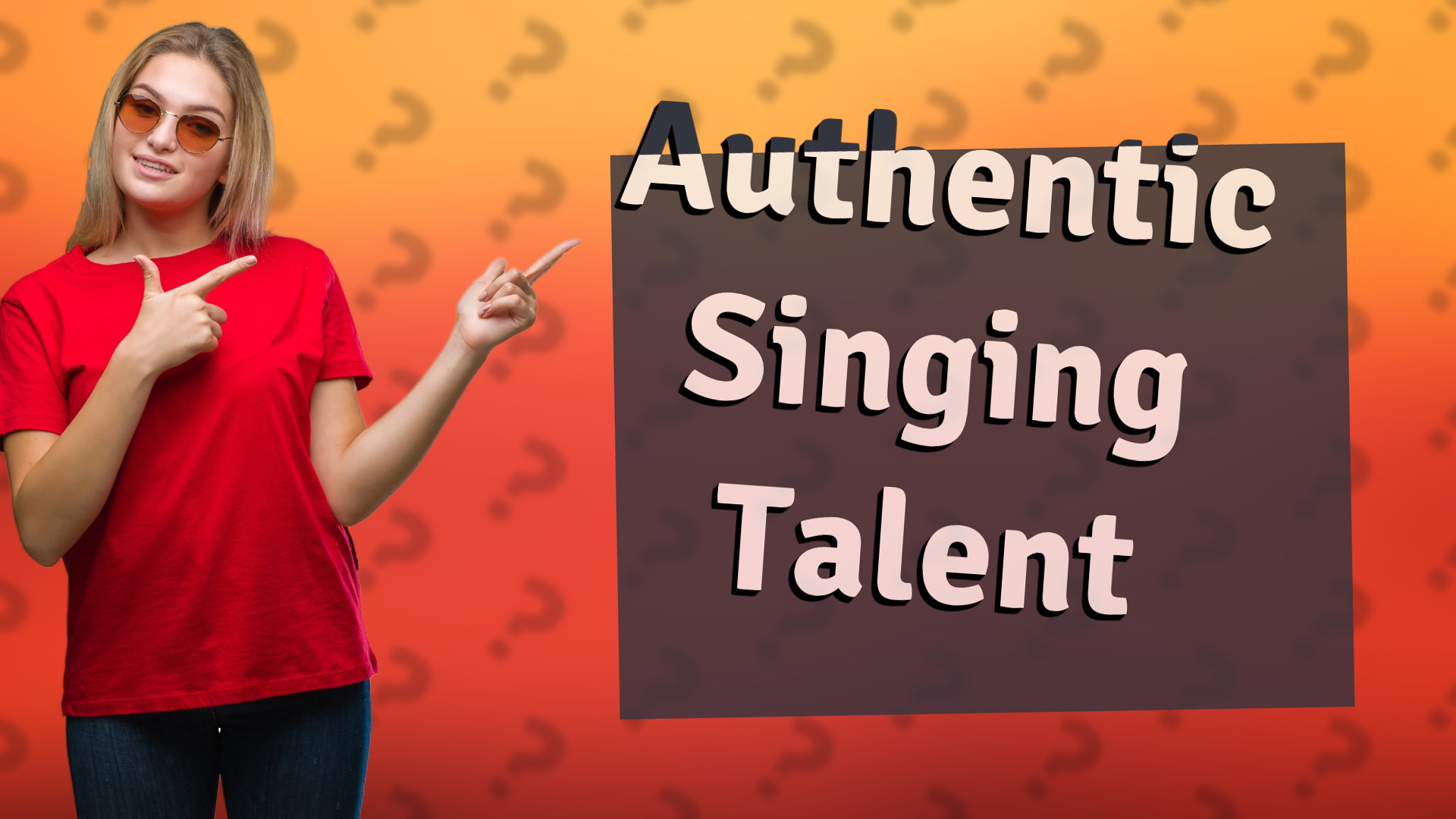 Authentic Singing Talent