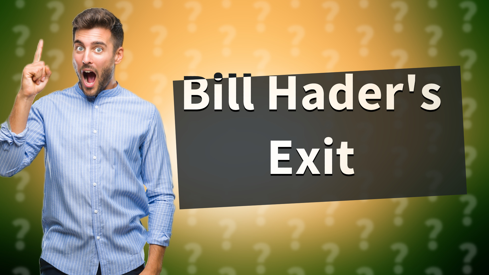 Bill Hader's Exit