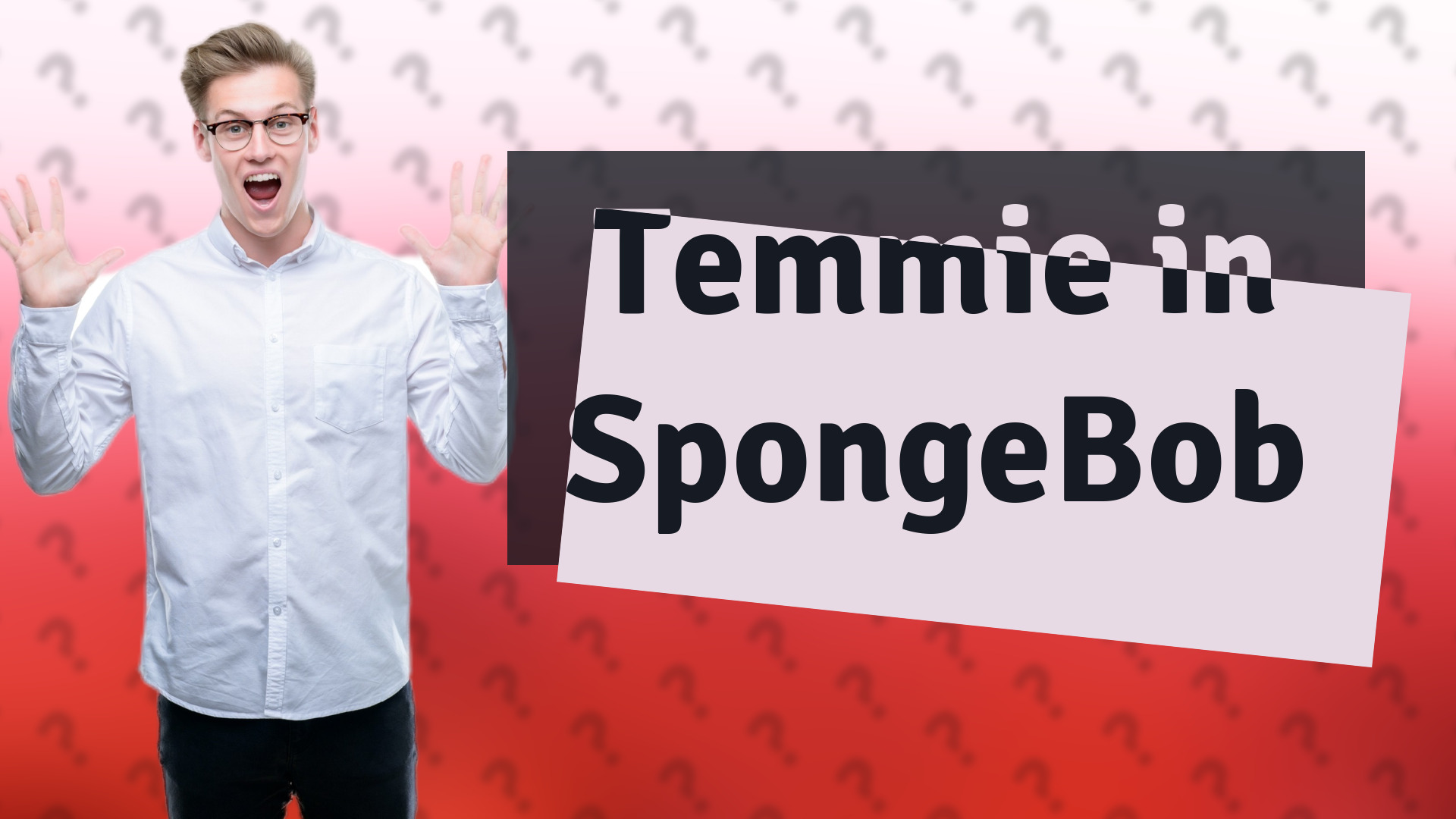 Temmie in SpongeBob