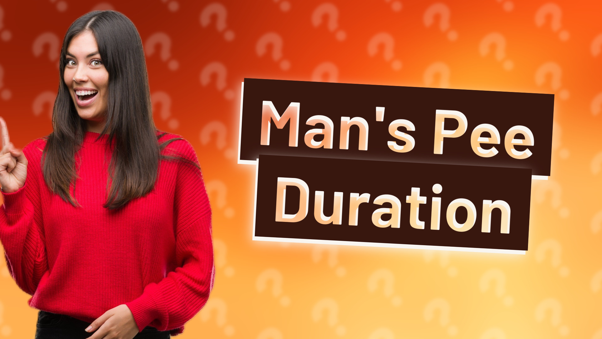Man's Pee Duration