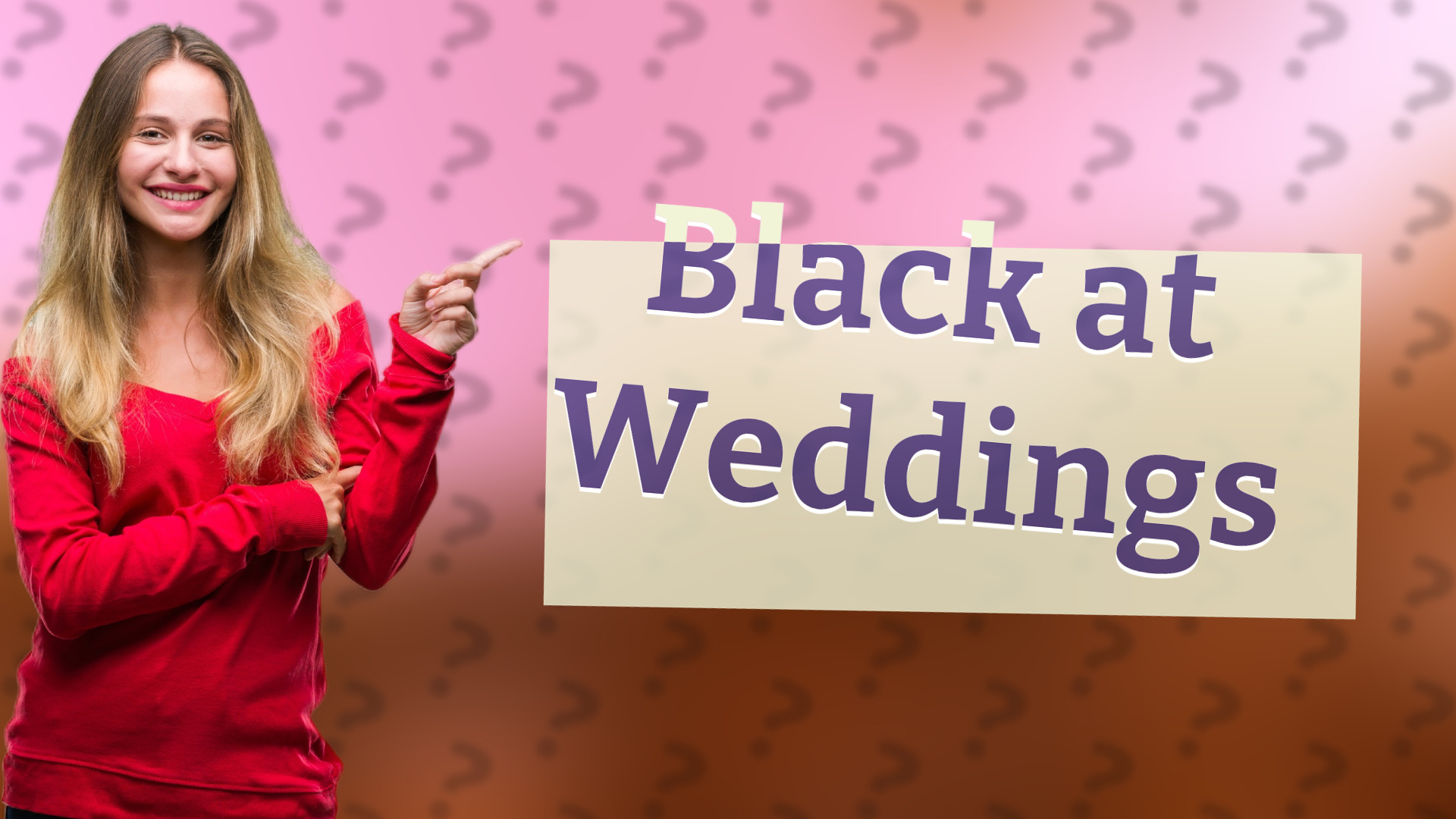 Black at Weddings