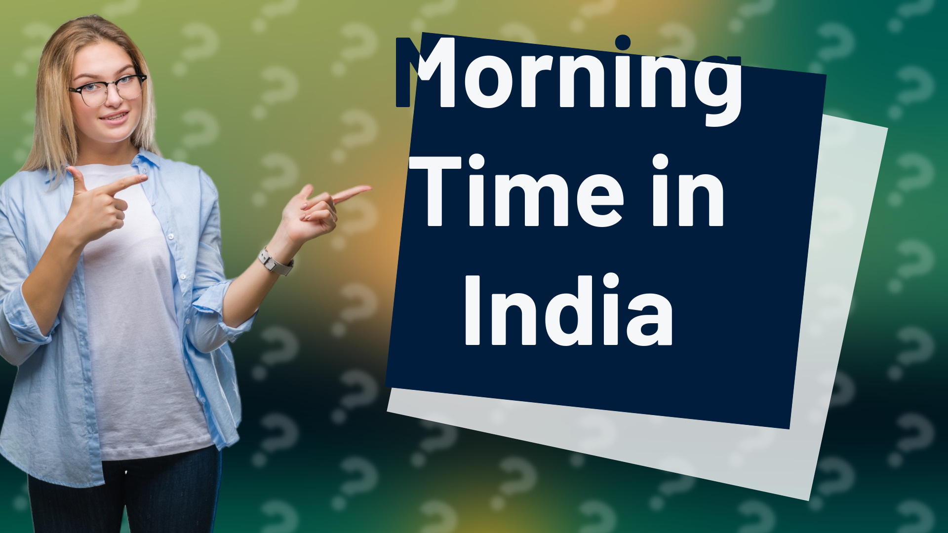 Morning Time in India