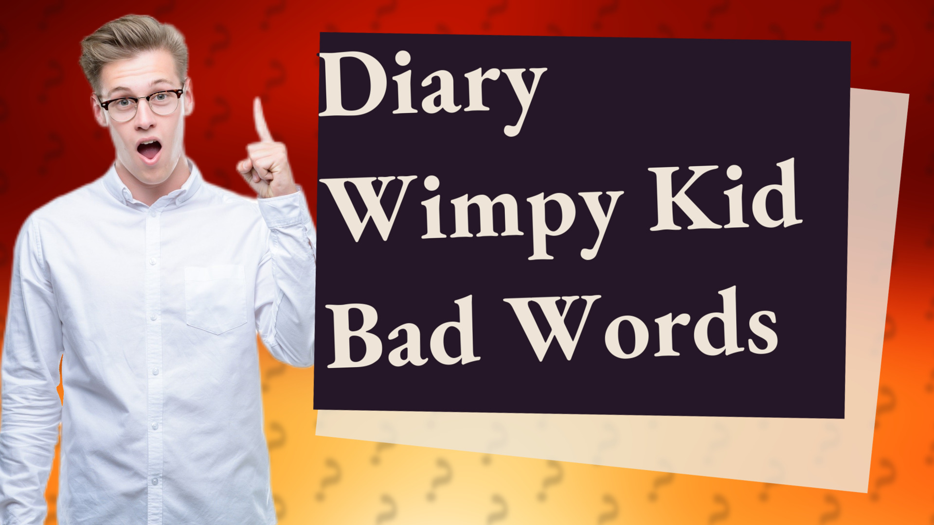 Diary Wimpy Kid Bad Words
