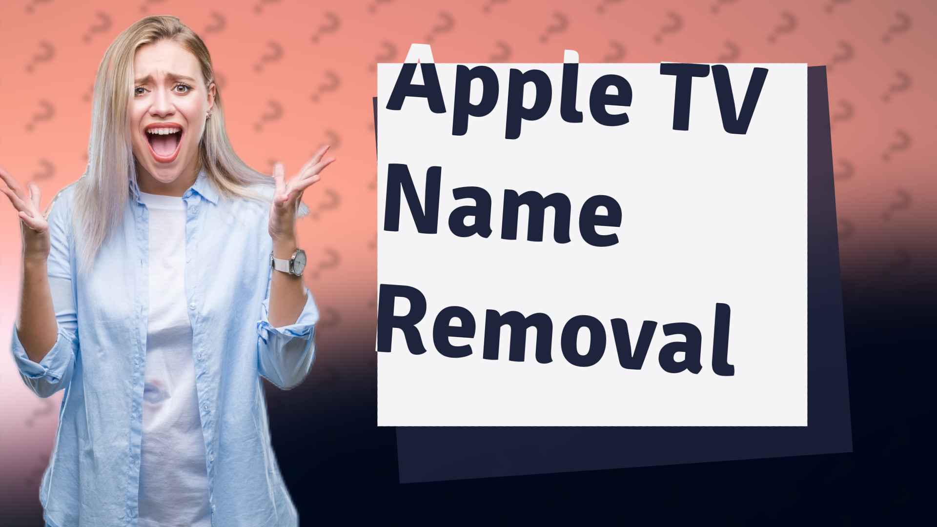 Apple TV Name Removal
