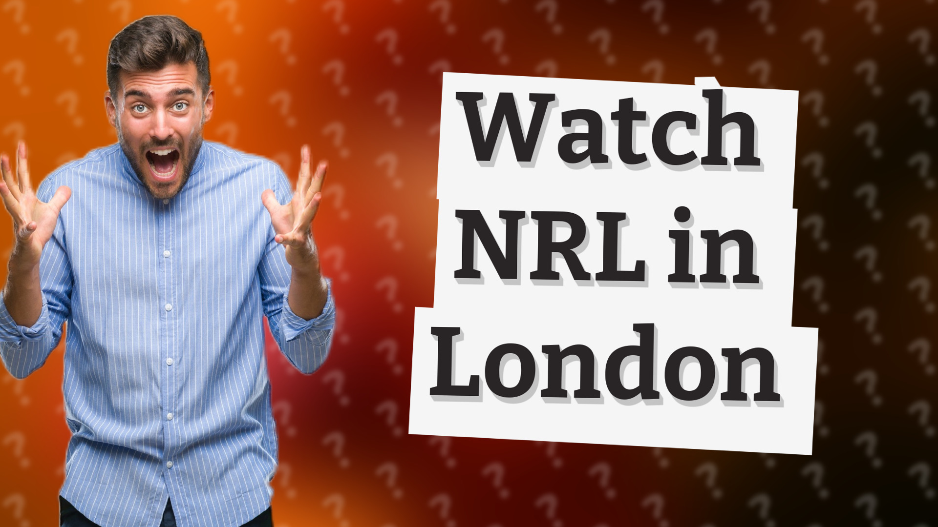 Watch NRL in London