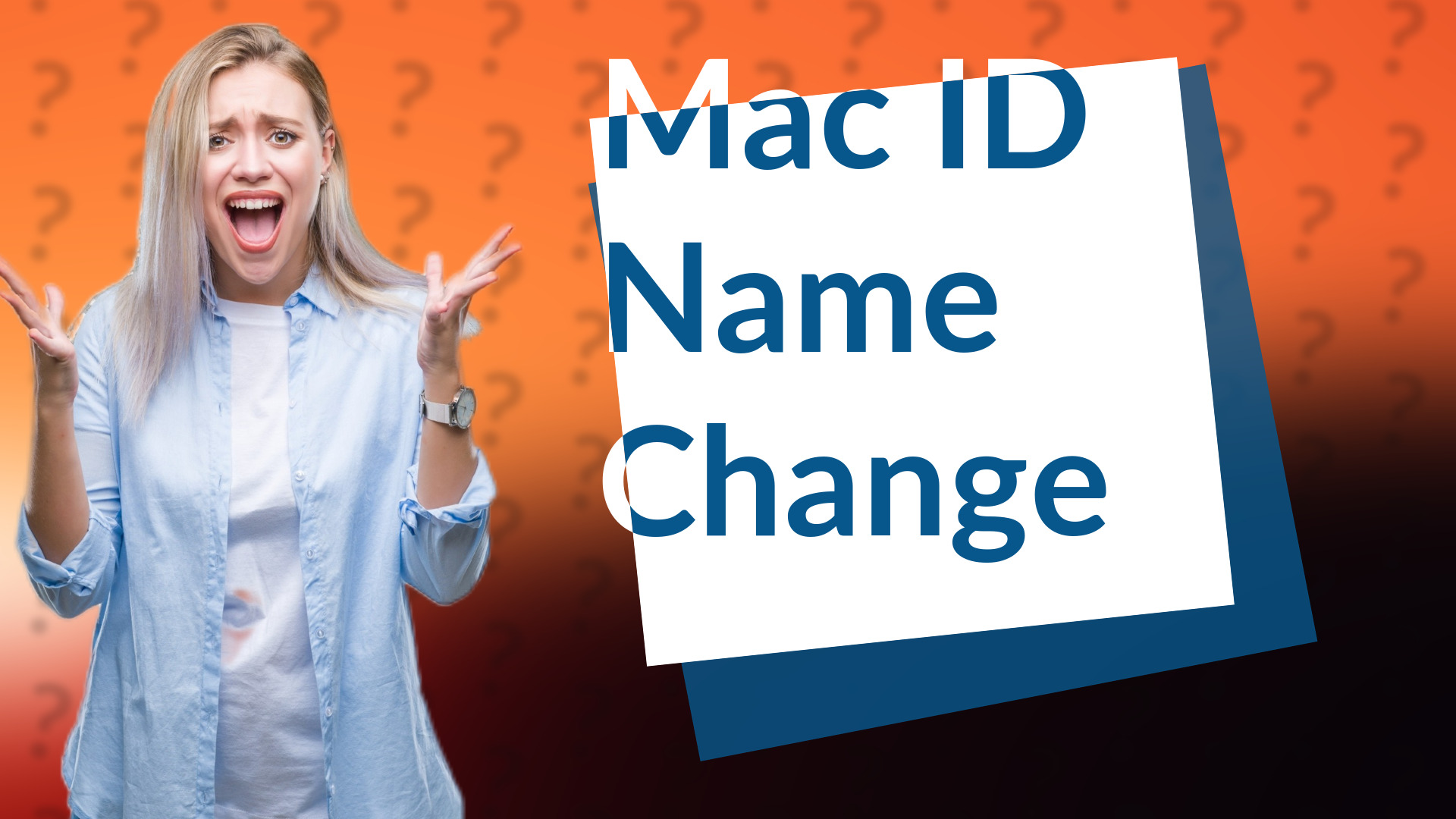 Mac ID Name Change