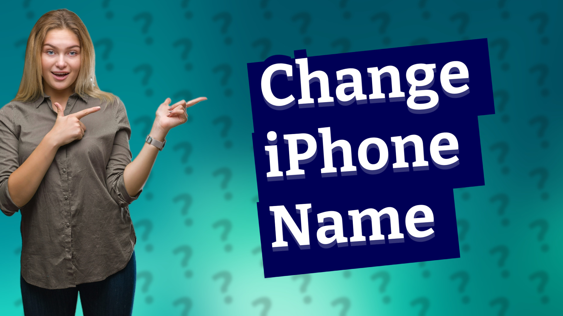 Change iPhone Name