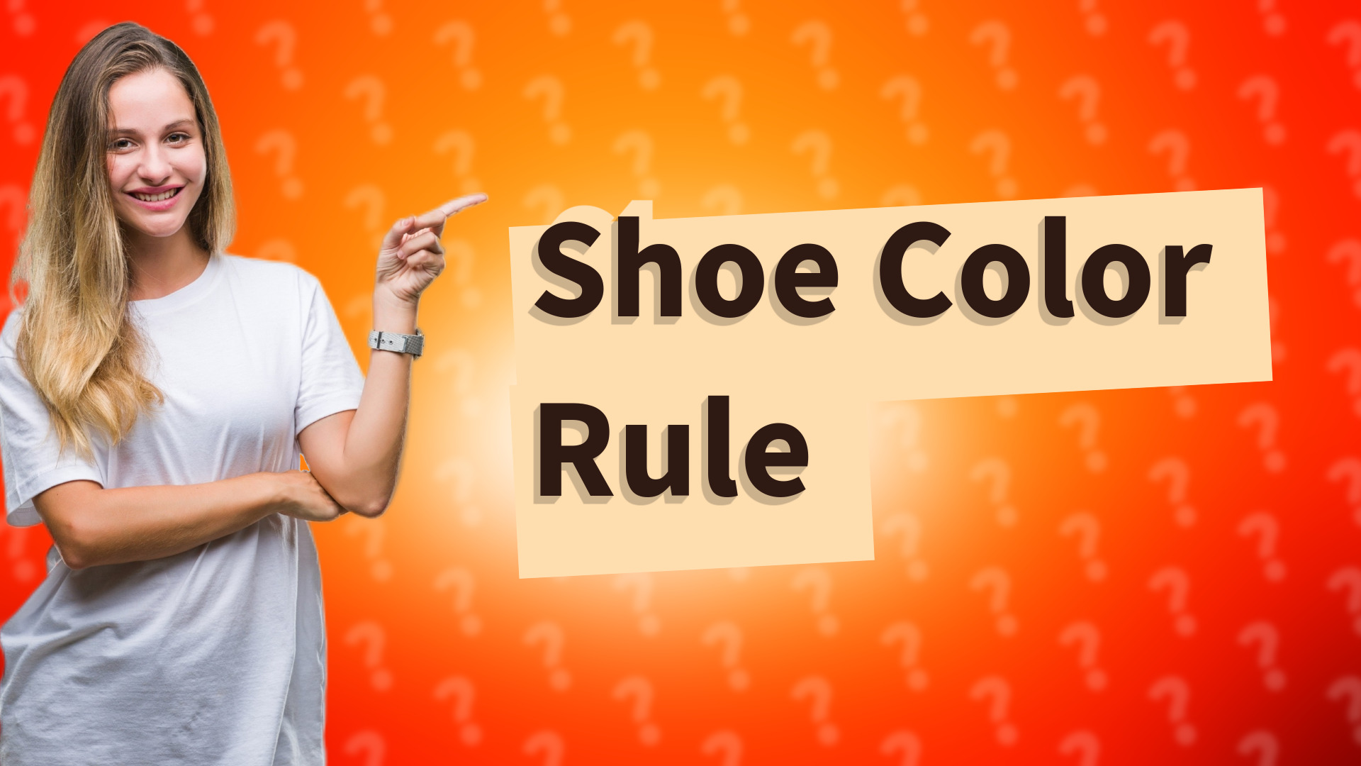 Shoe Color Rule
