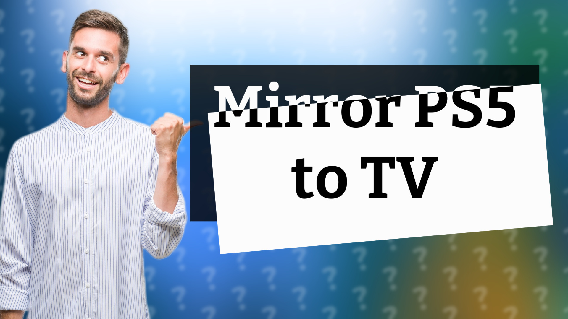 Mirror PS5 to TV