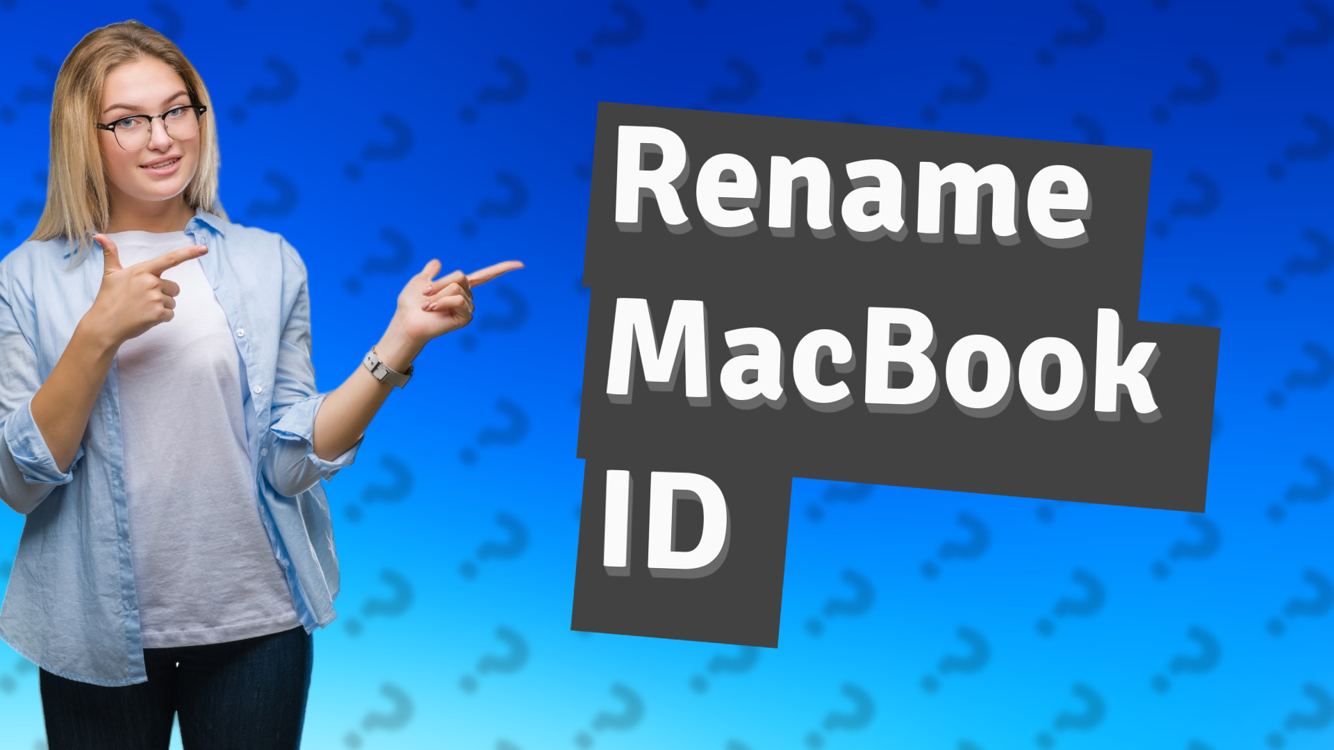 Rename MacBook ID