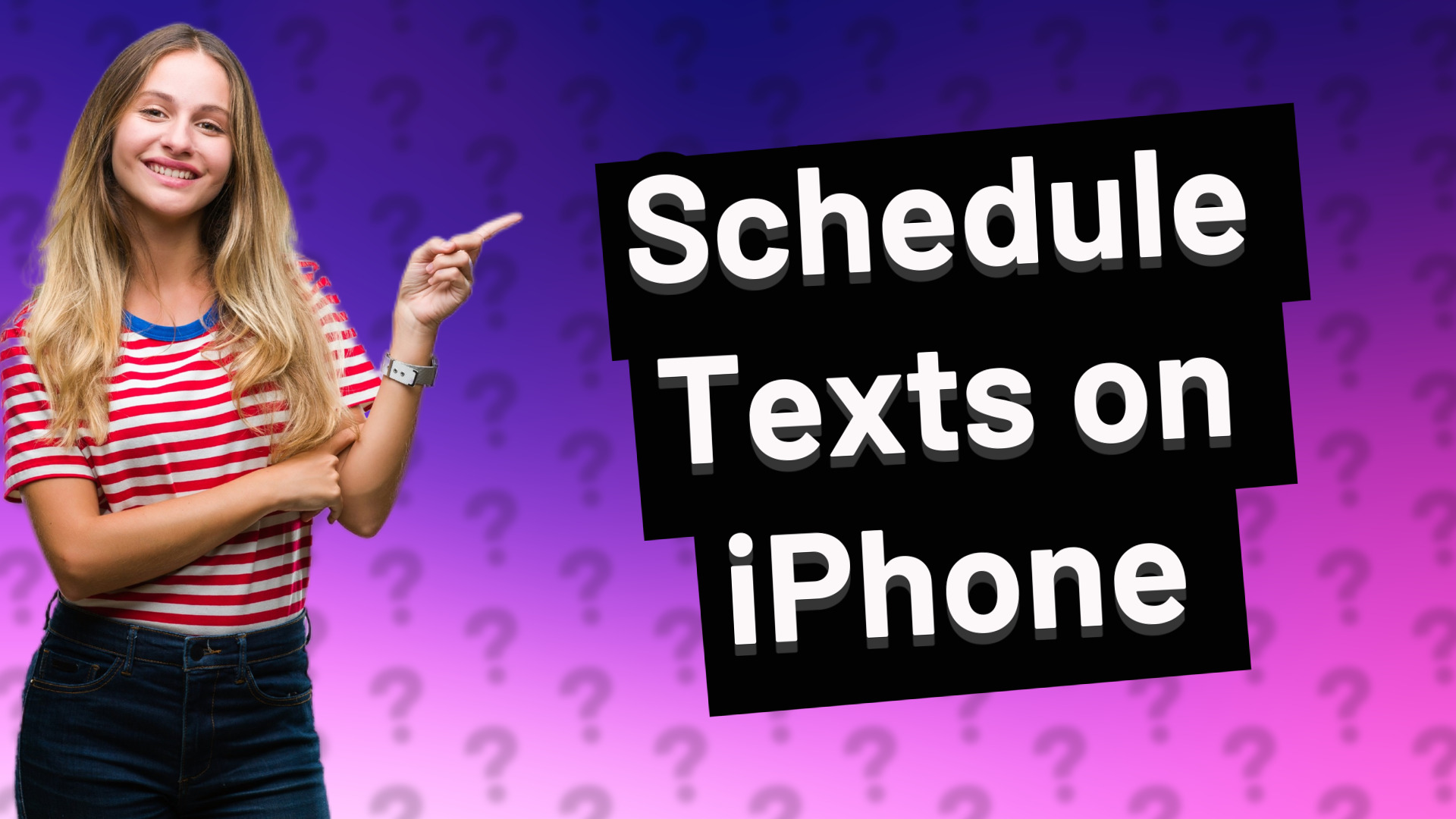 Schedule Texts on iPhone
