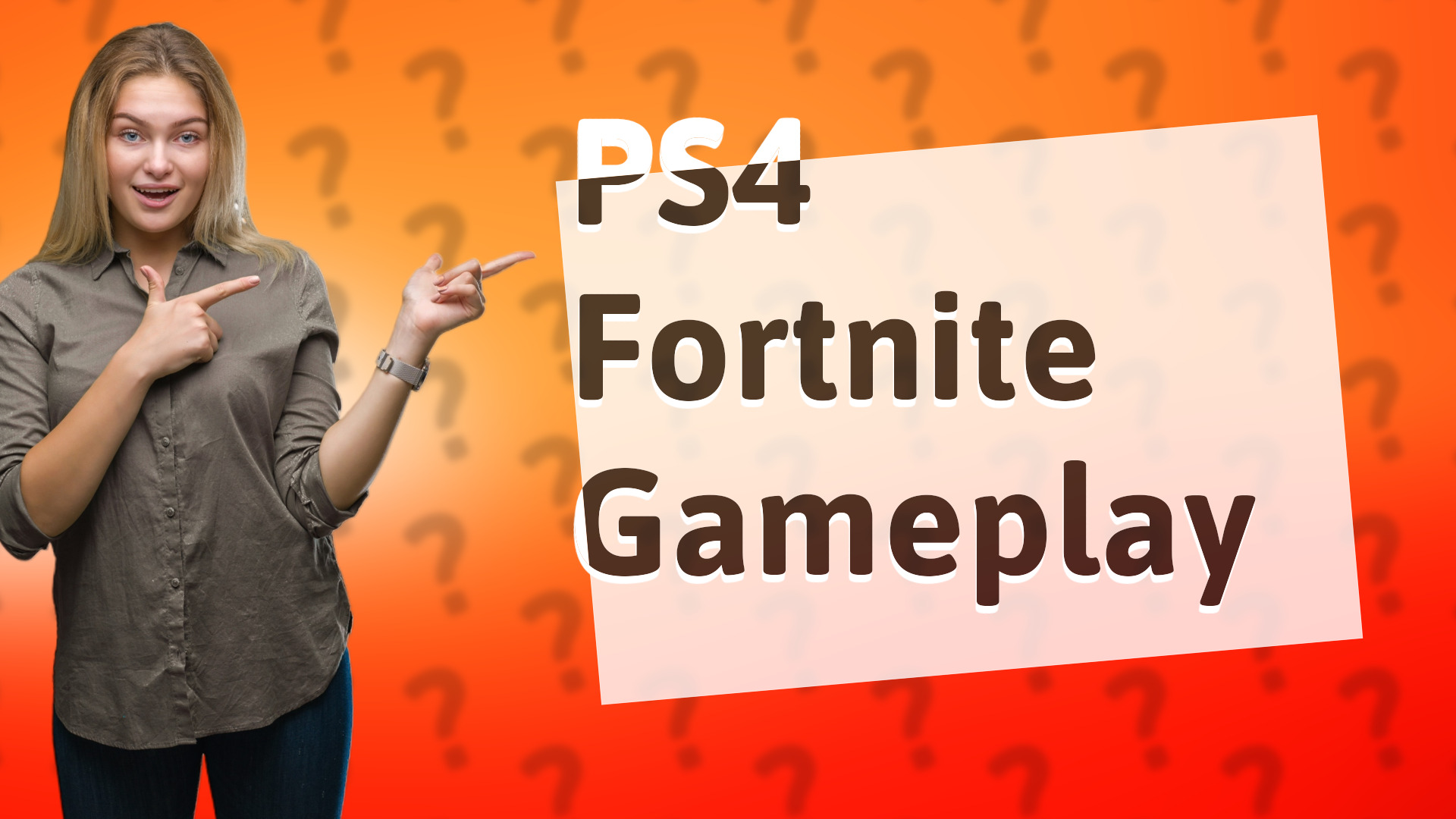 PS4 Fortnite Gameplay