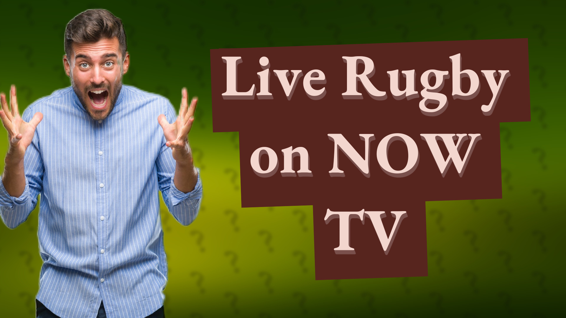Live Rugby on NOW TV