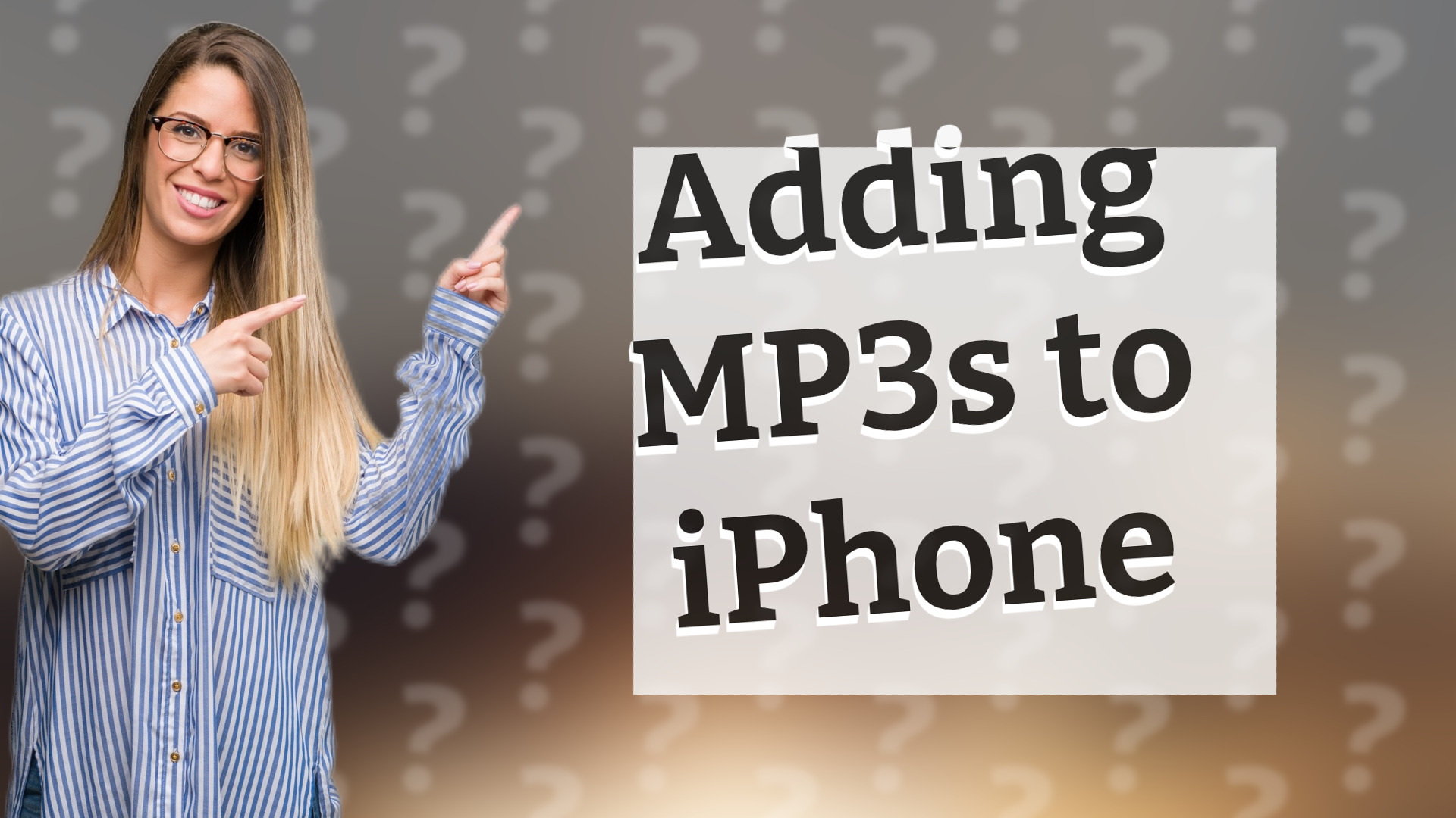 Adding MP3s to iPhone