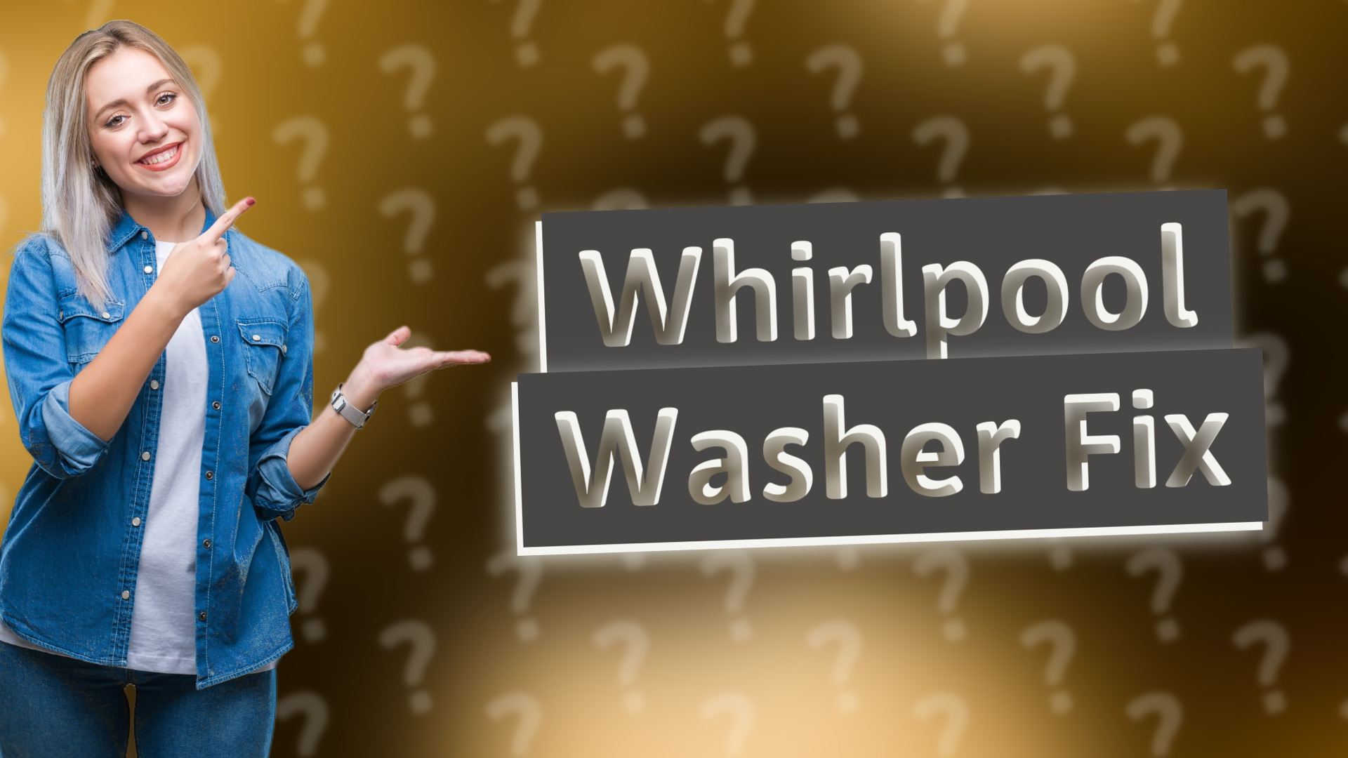 Whirlpool Washer Fix