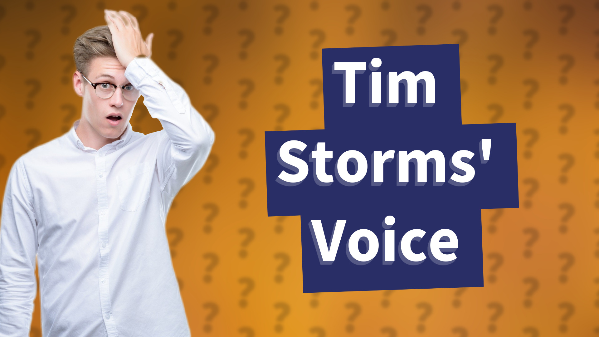 Tim Storms' Voice