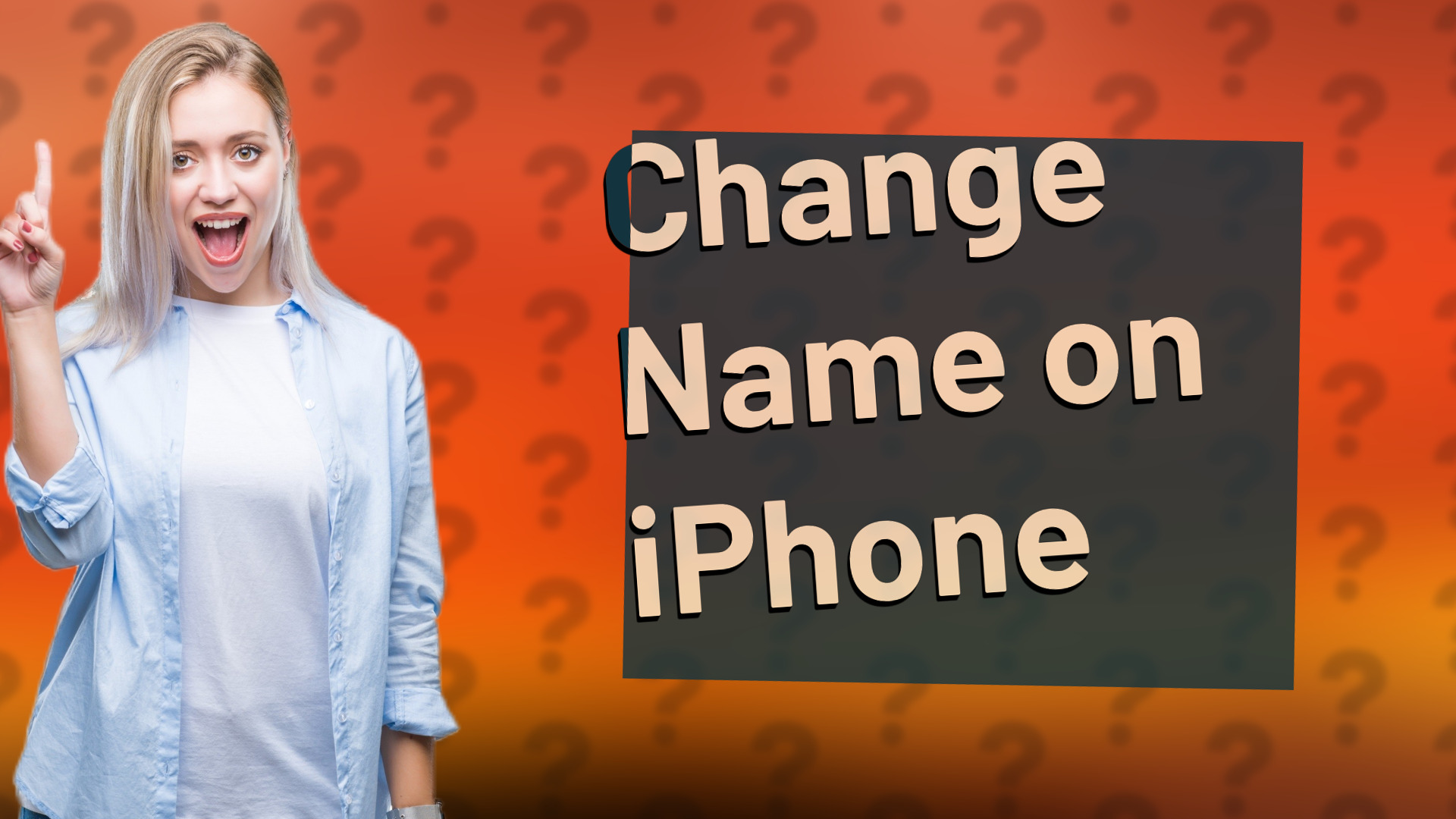 Change Name on iPhone