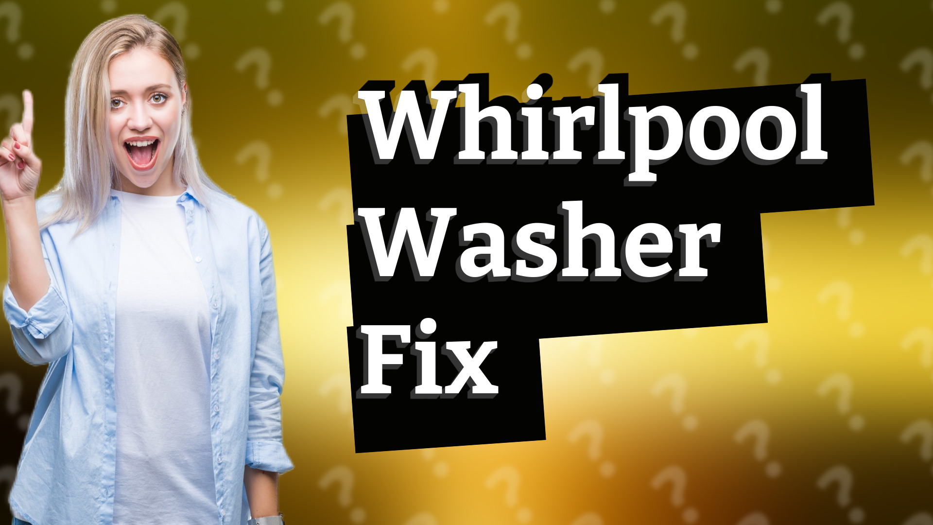 Whirlpool Washer Fix