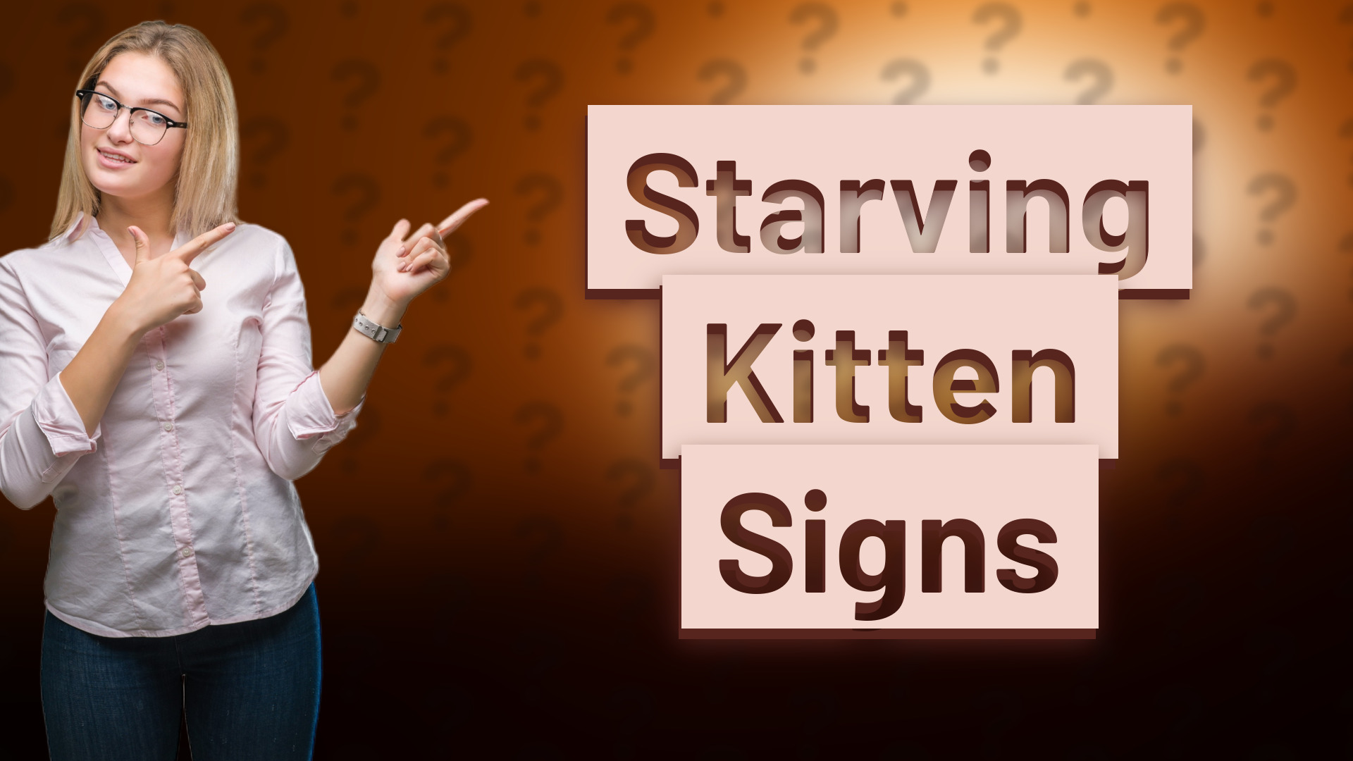 Starving Kitten Signs