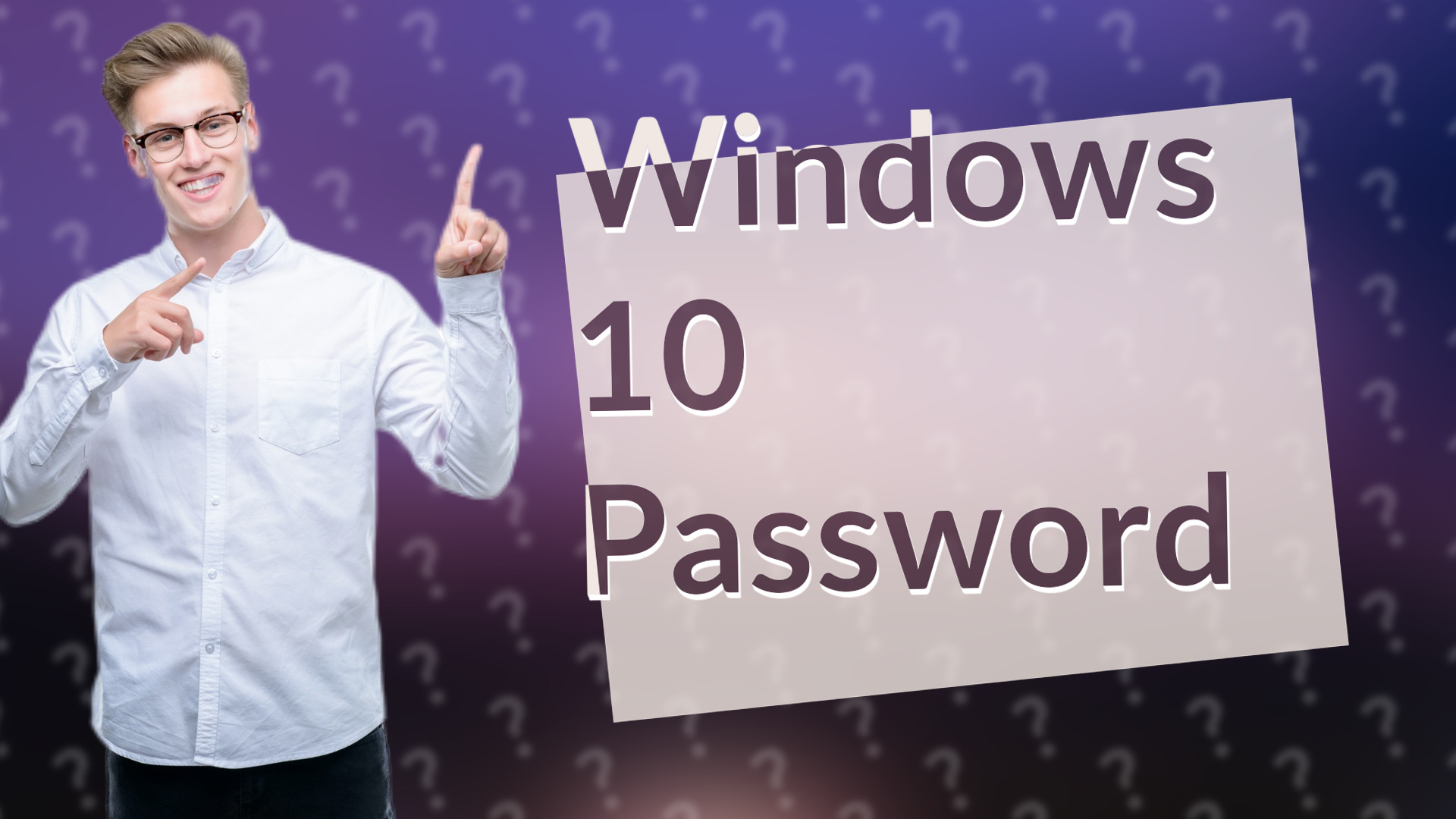 Windows 10 Password