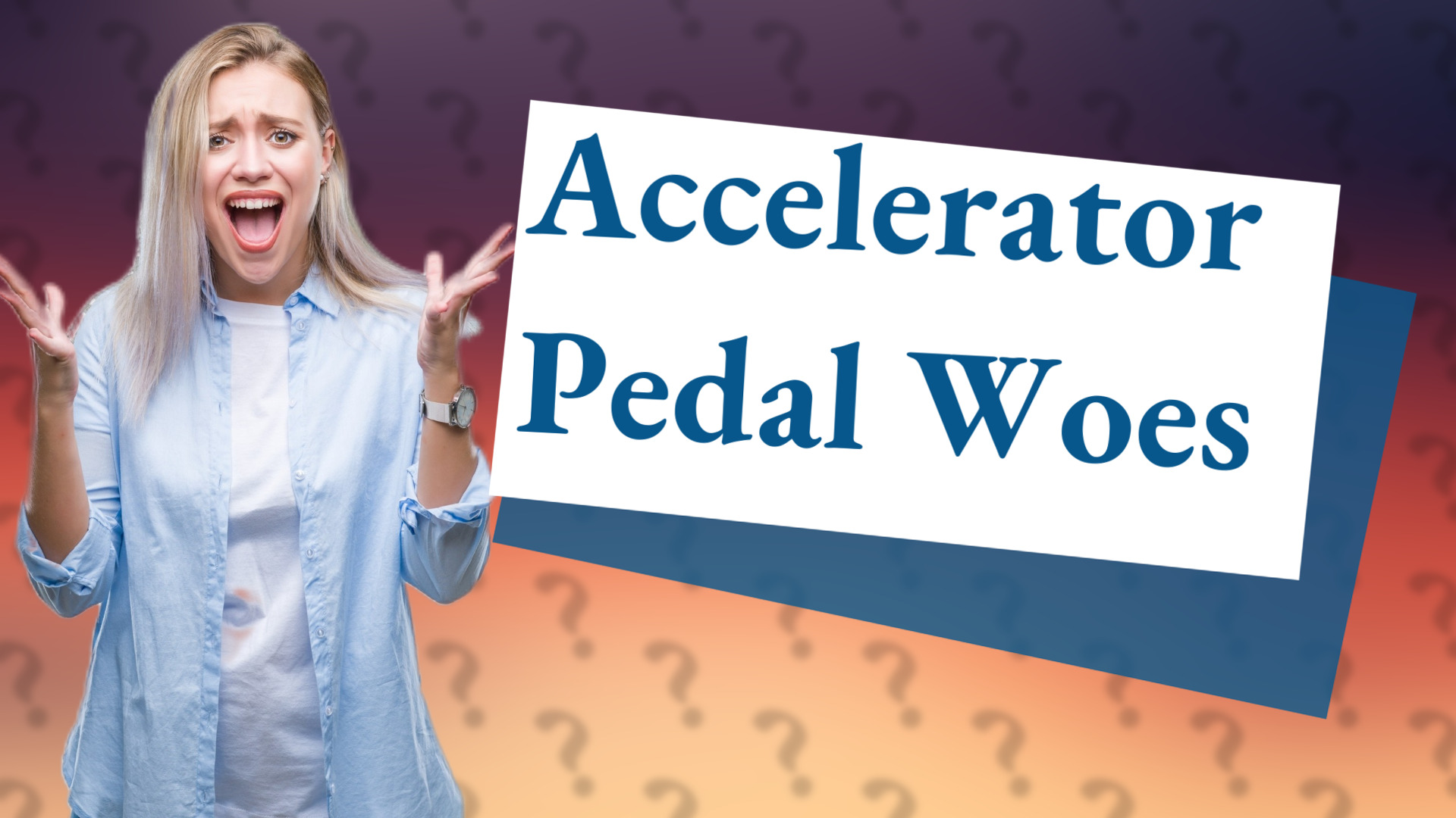 Accelerator Pedal Woes