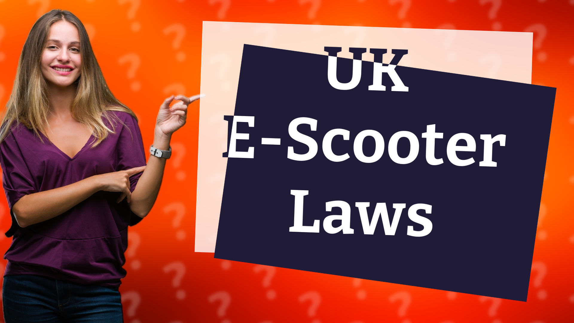 UK E-Scooter Laws