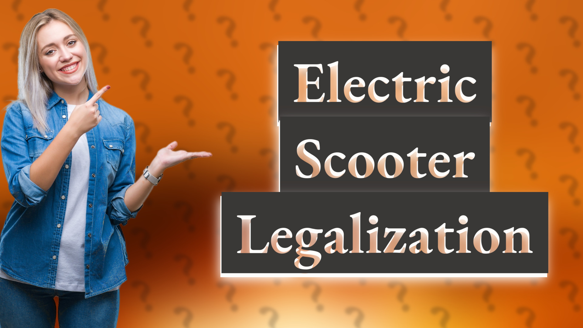 Electric Scooter Legalization