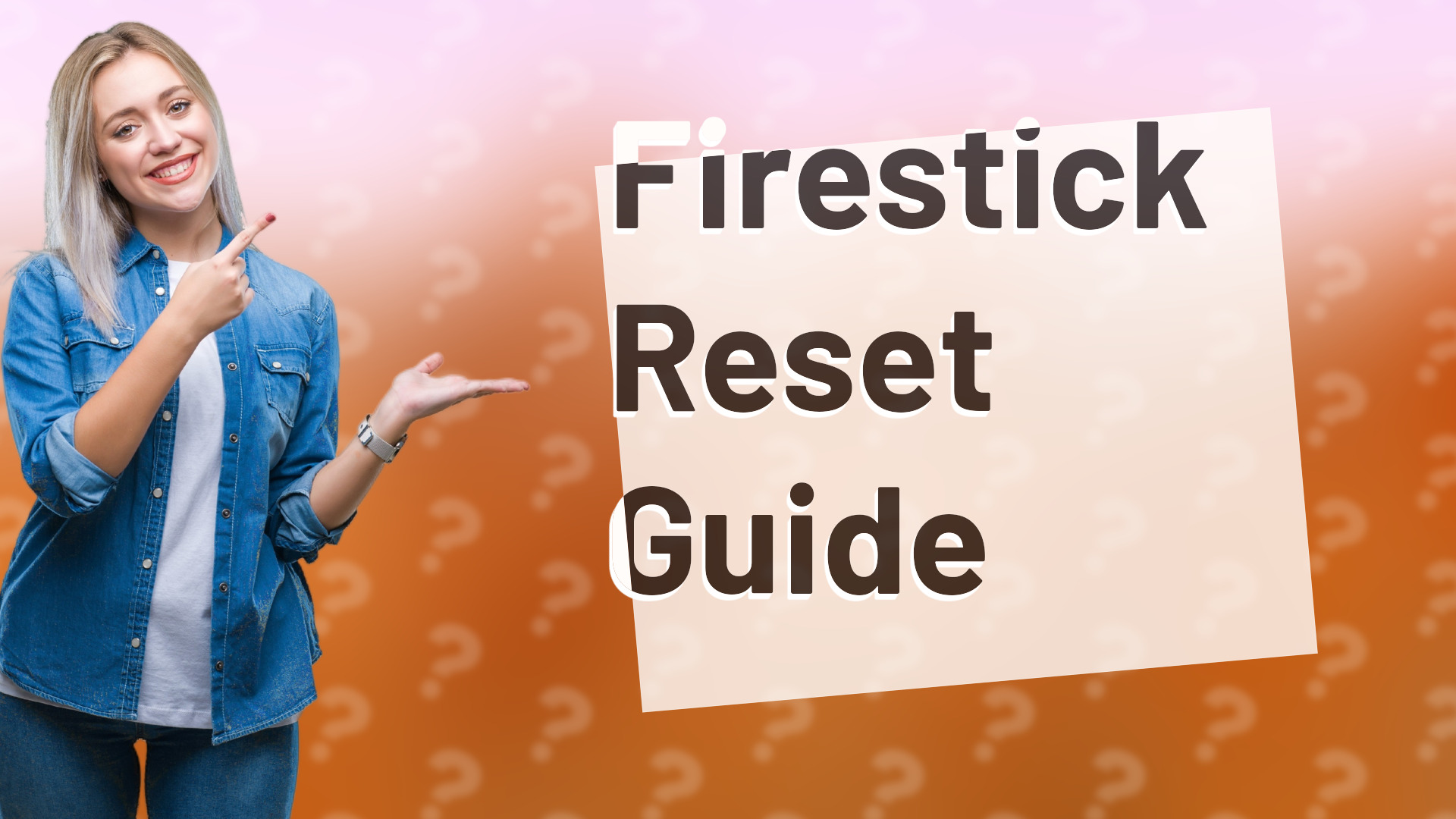 Firestick Reset Guide