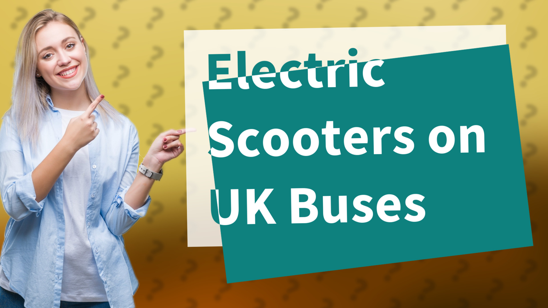 Electric Scooters on UK Buses