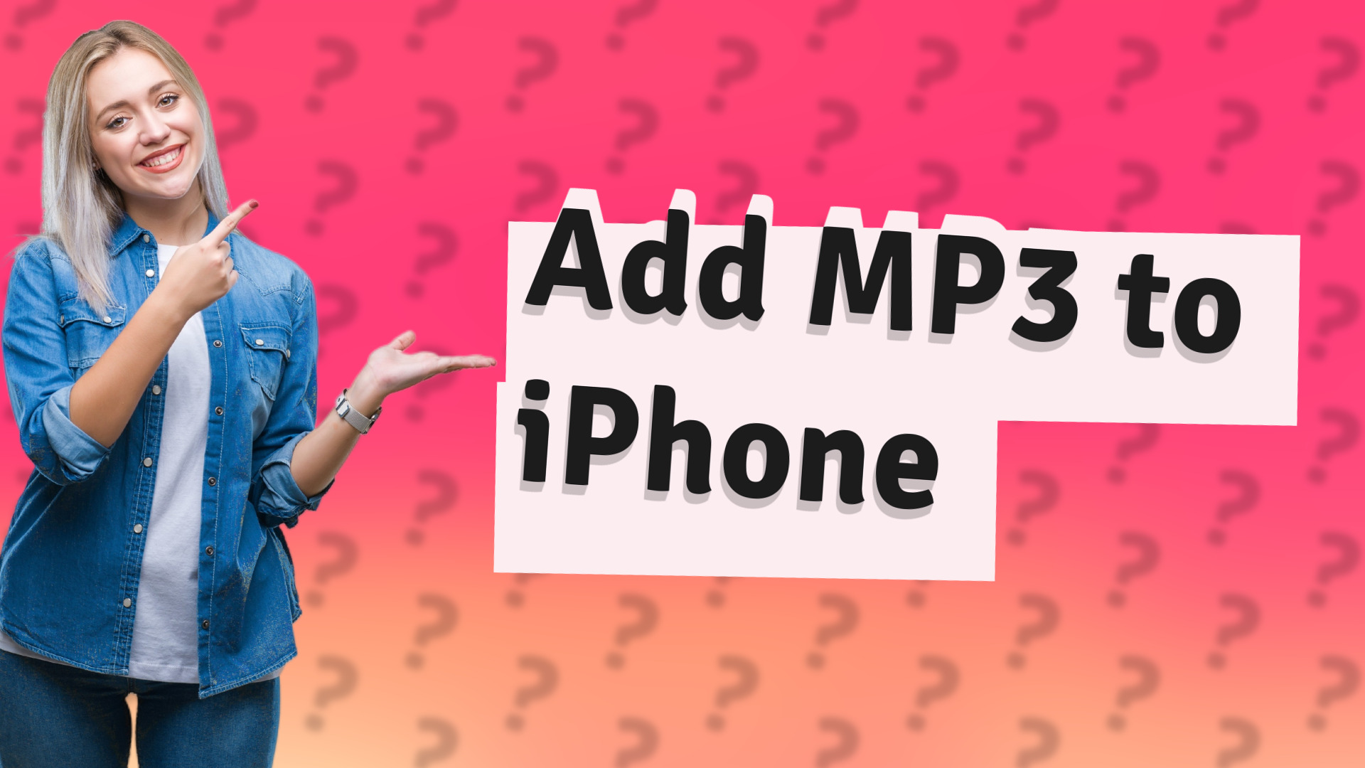 Add MP3 to iPhone