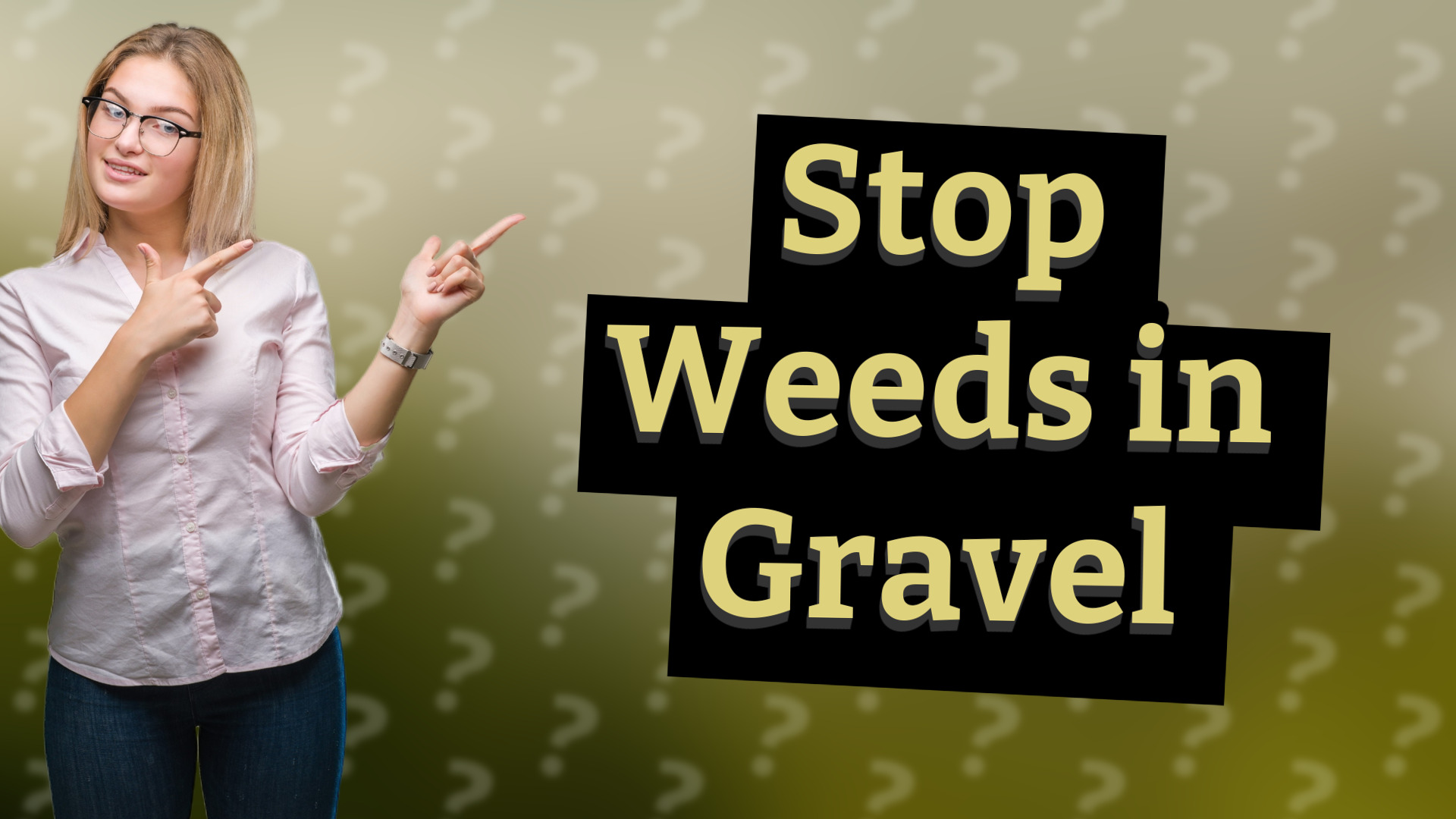 Stop Weeds in Gravel