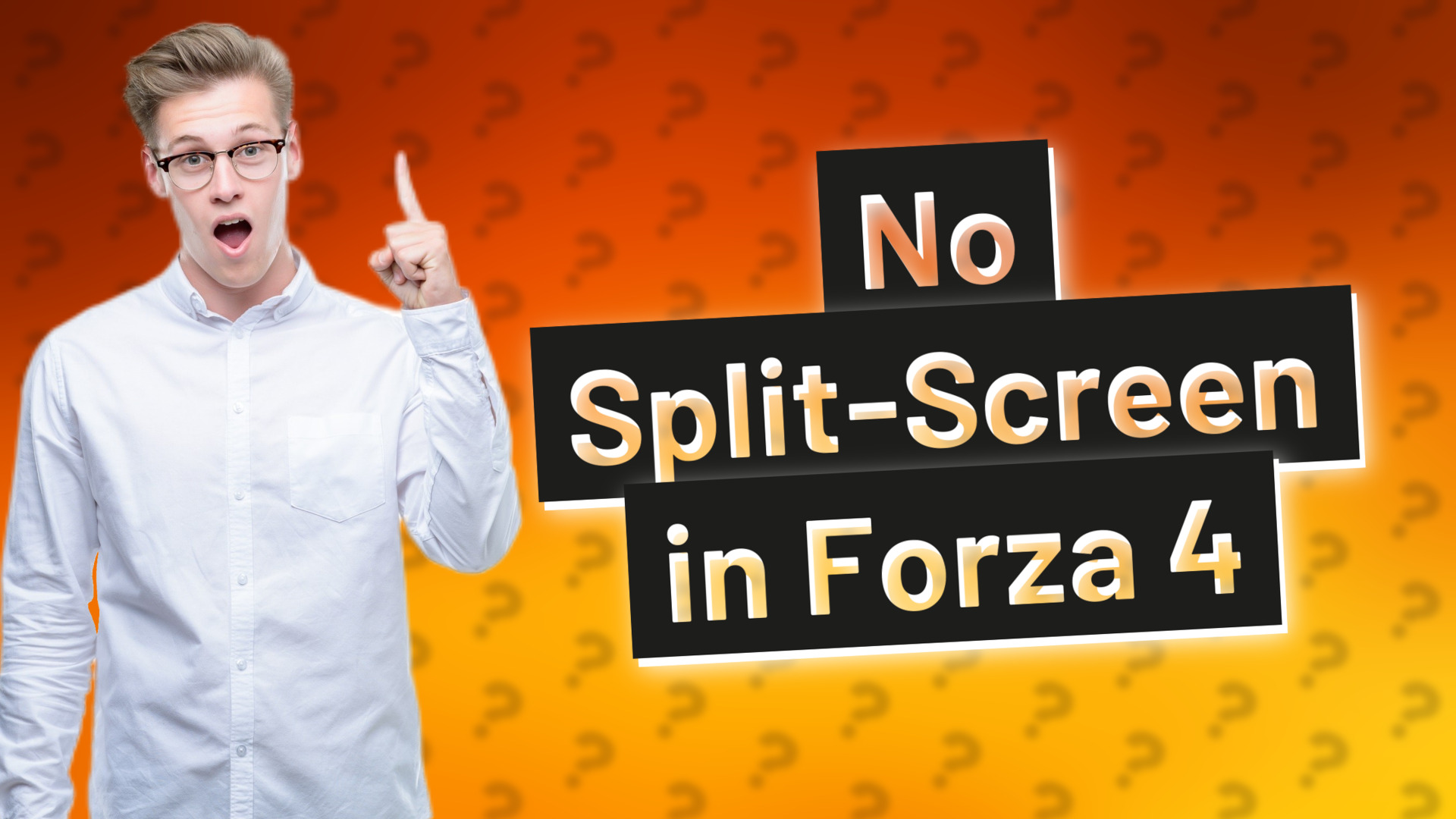 No Split-Screen in Forza 4