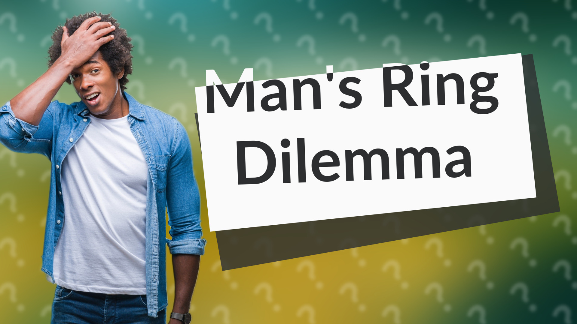 Man's Ring Dilemma