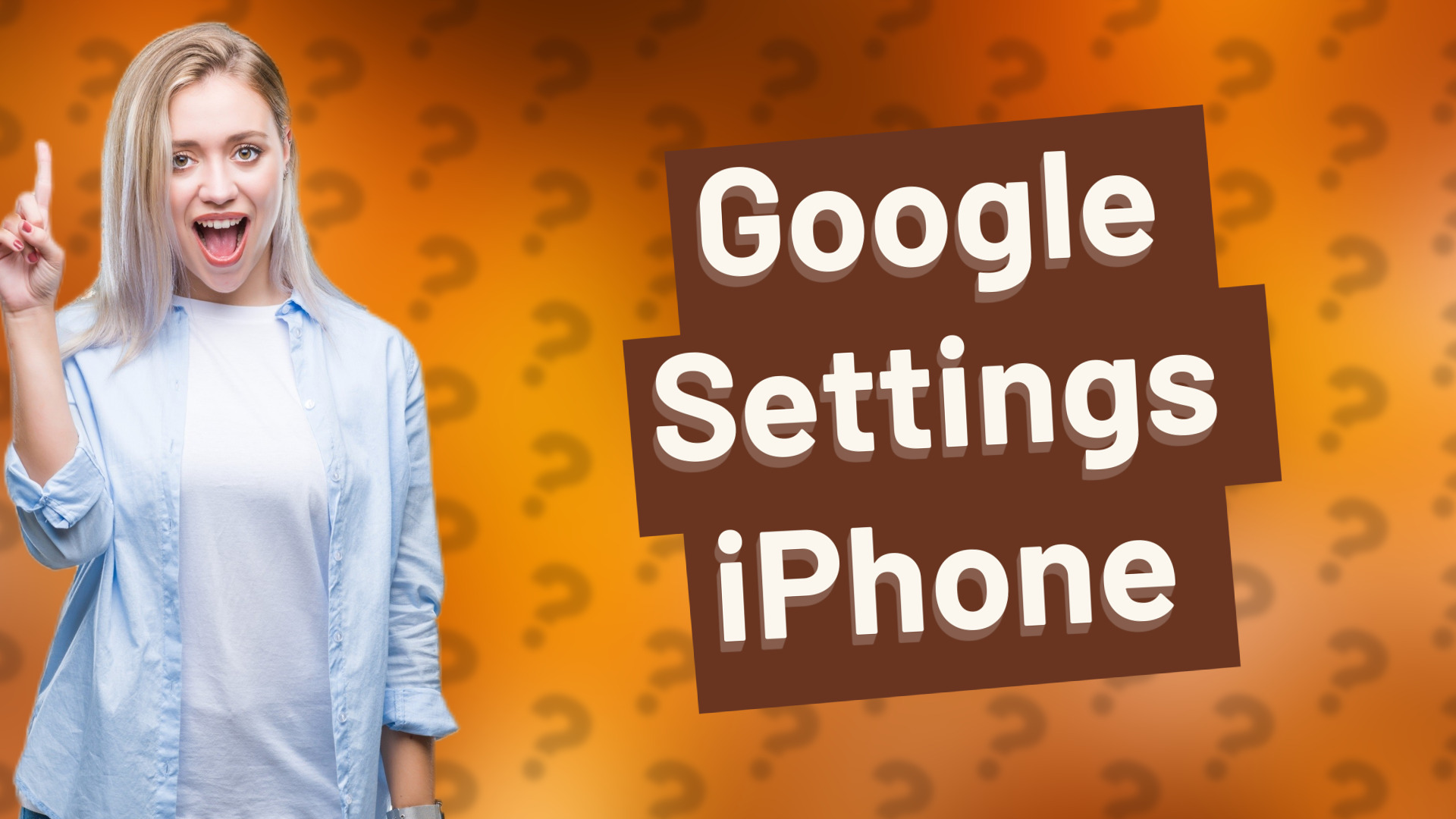 Google Settings iPhone