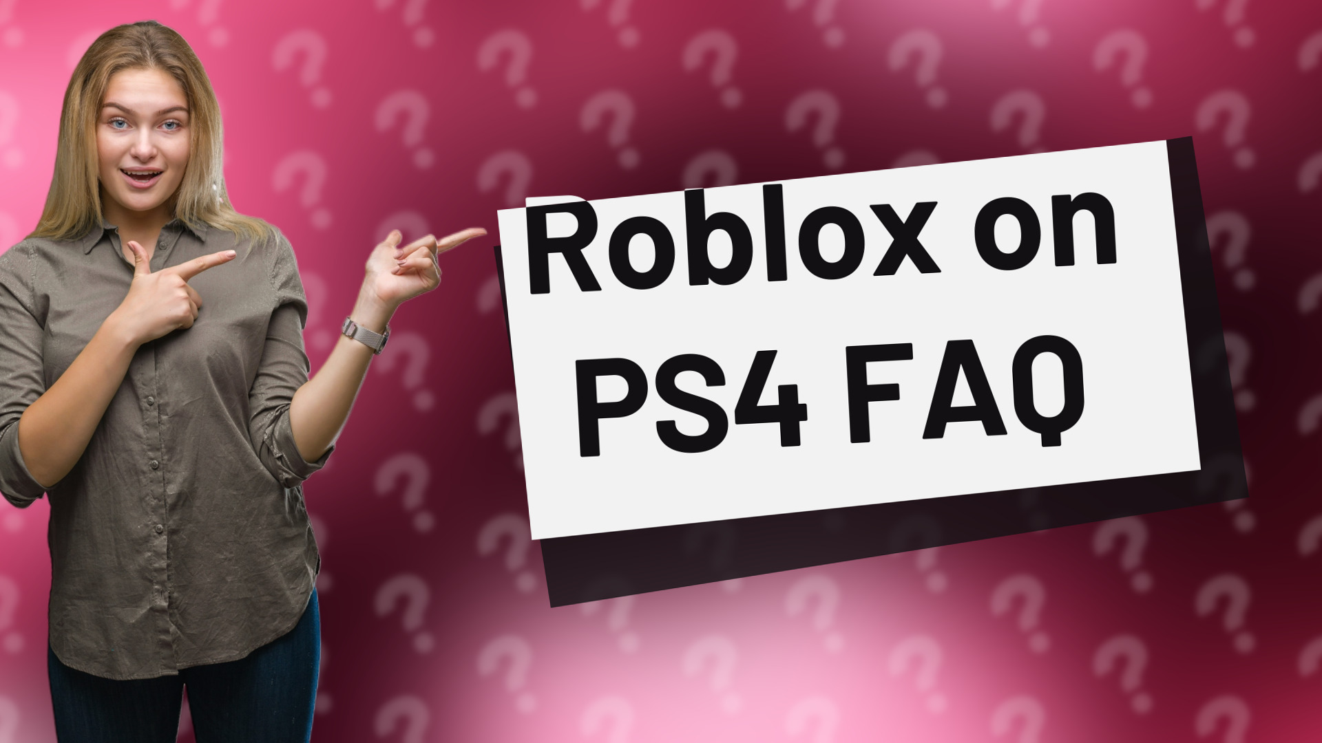Roblox on PS4 FAQ
