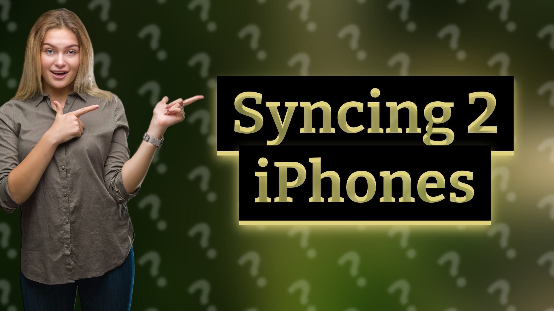 Syncing 2 iPhones
