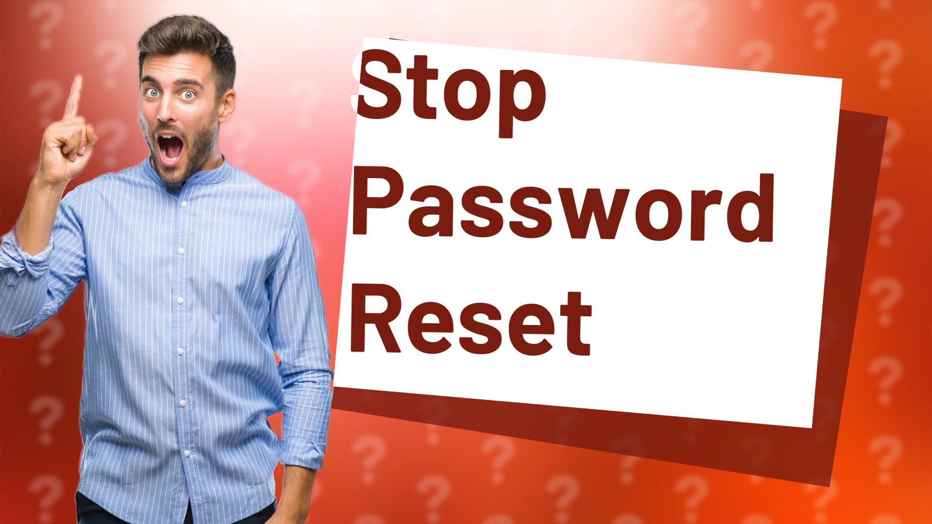 Stop Password Reset