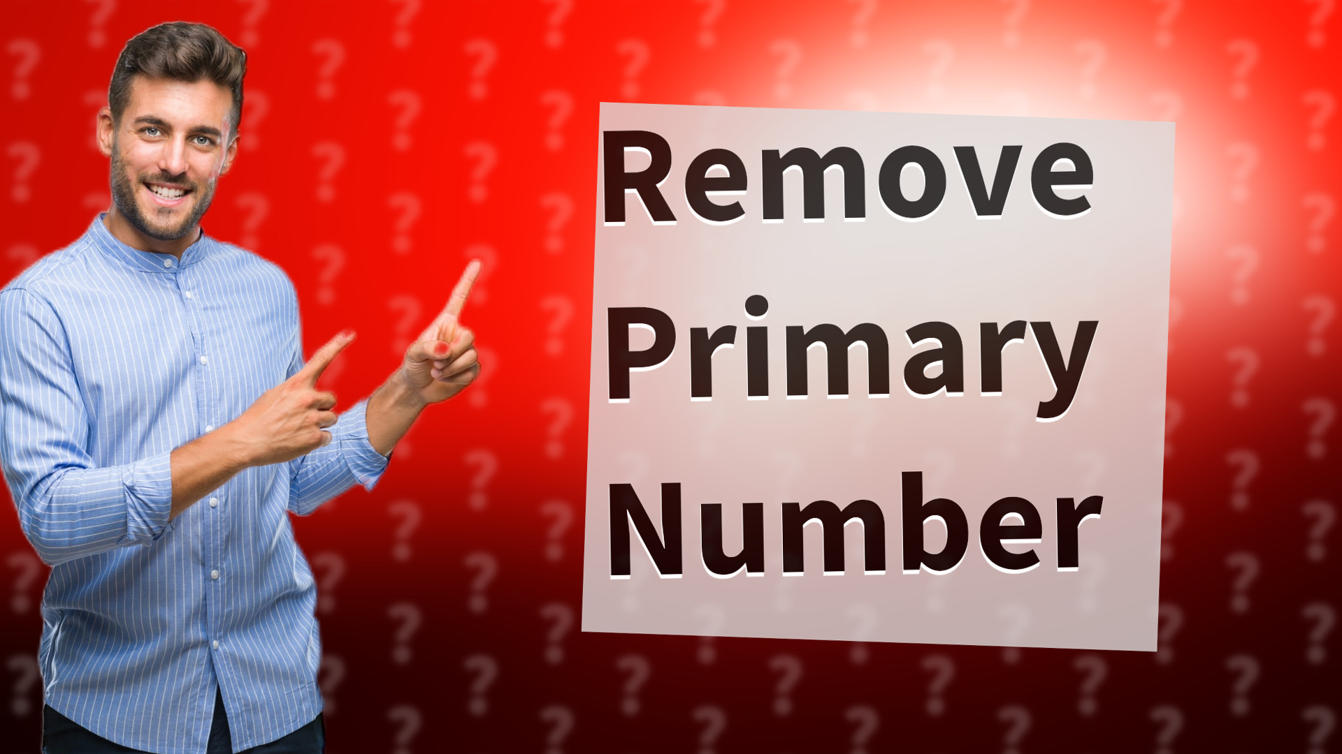 Remove Primary Number