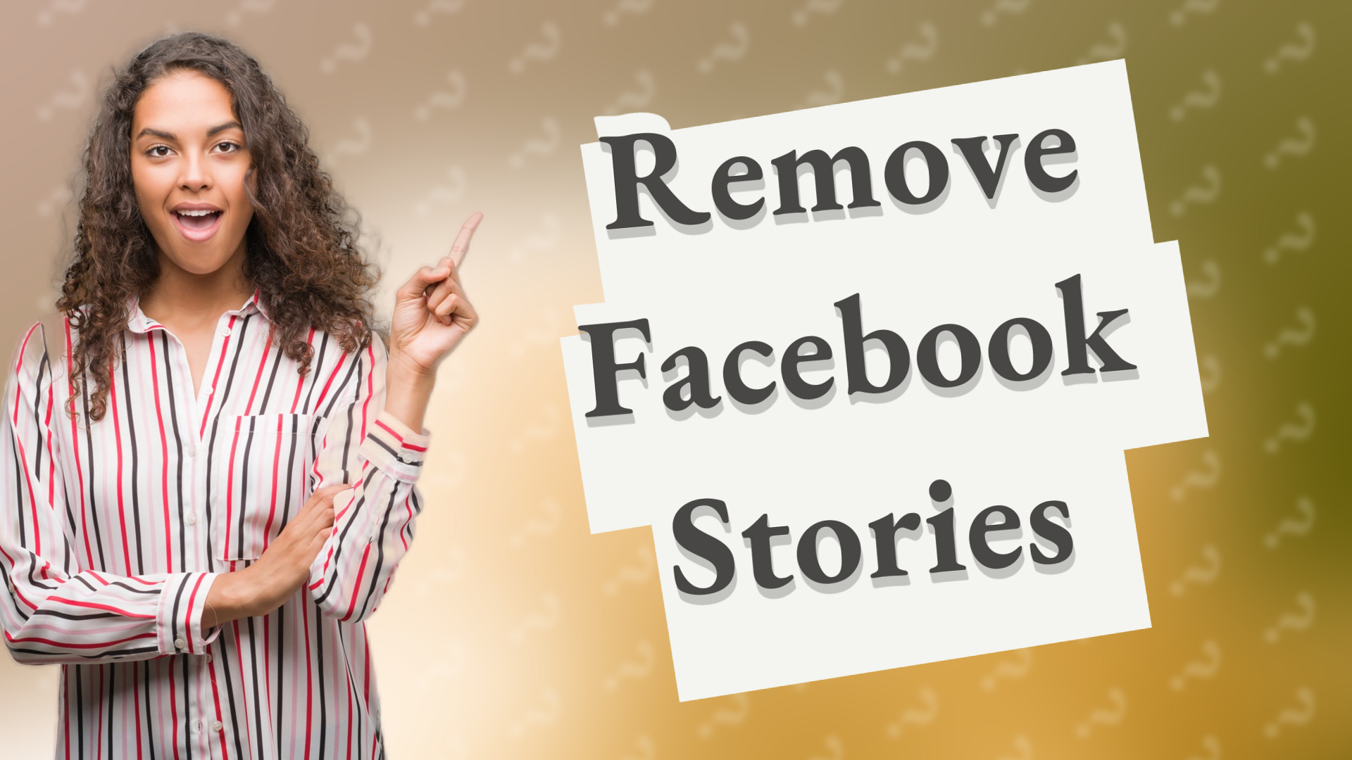 Remove Facebook Stories