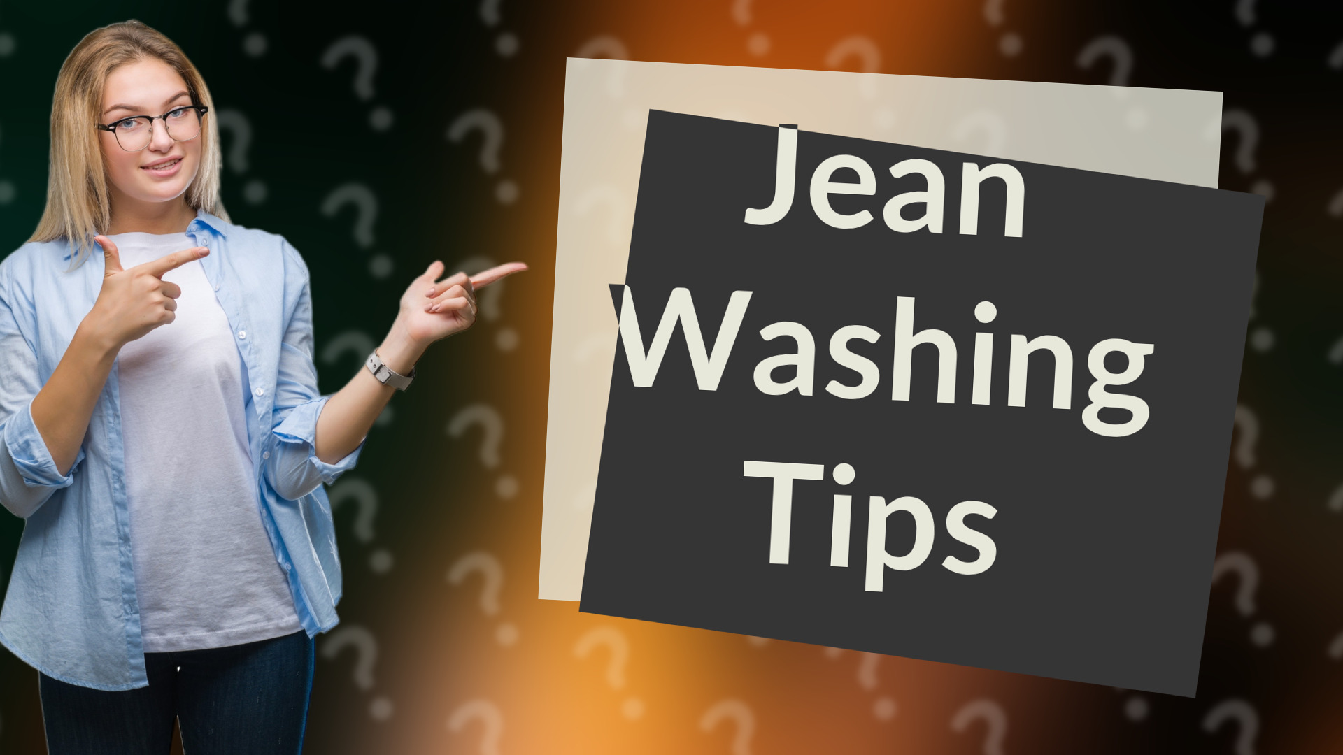 Jean Washing Tips