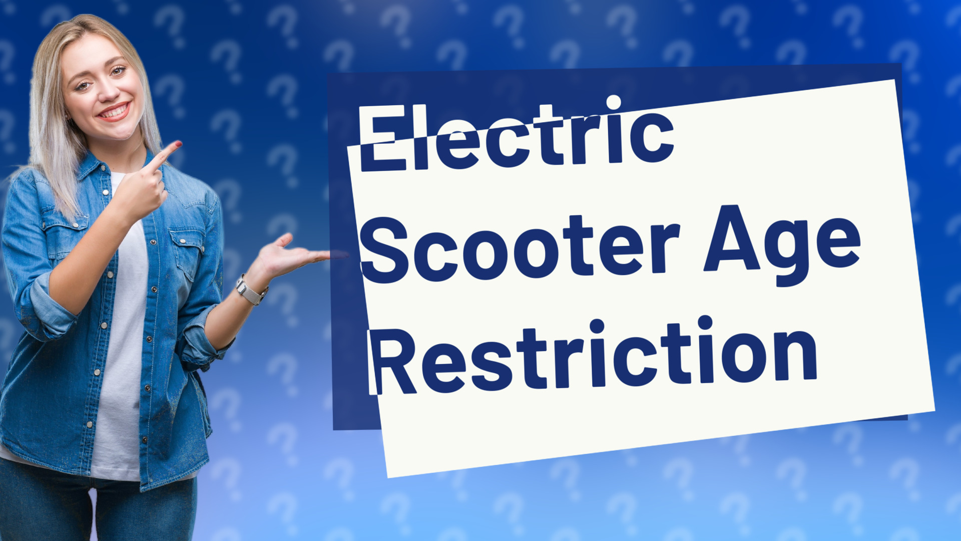 Electric Scooter Age Restriction