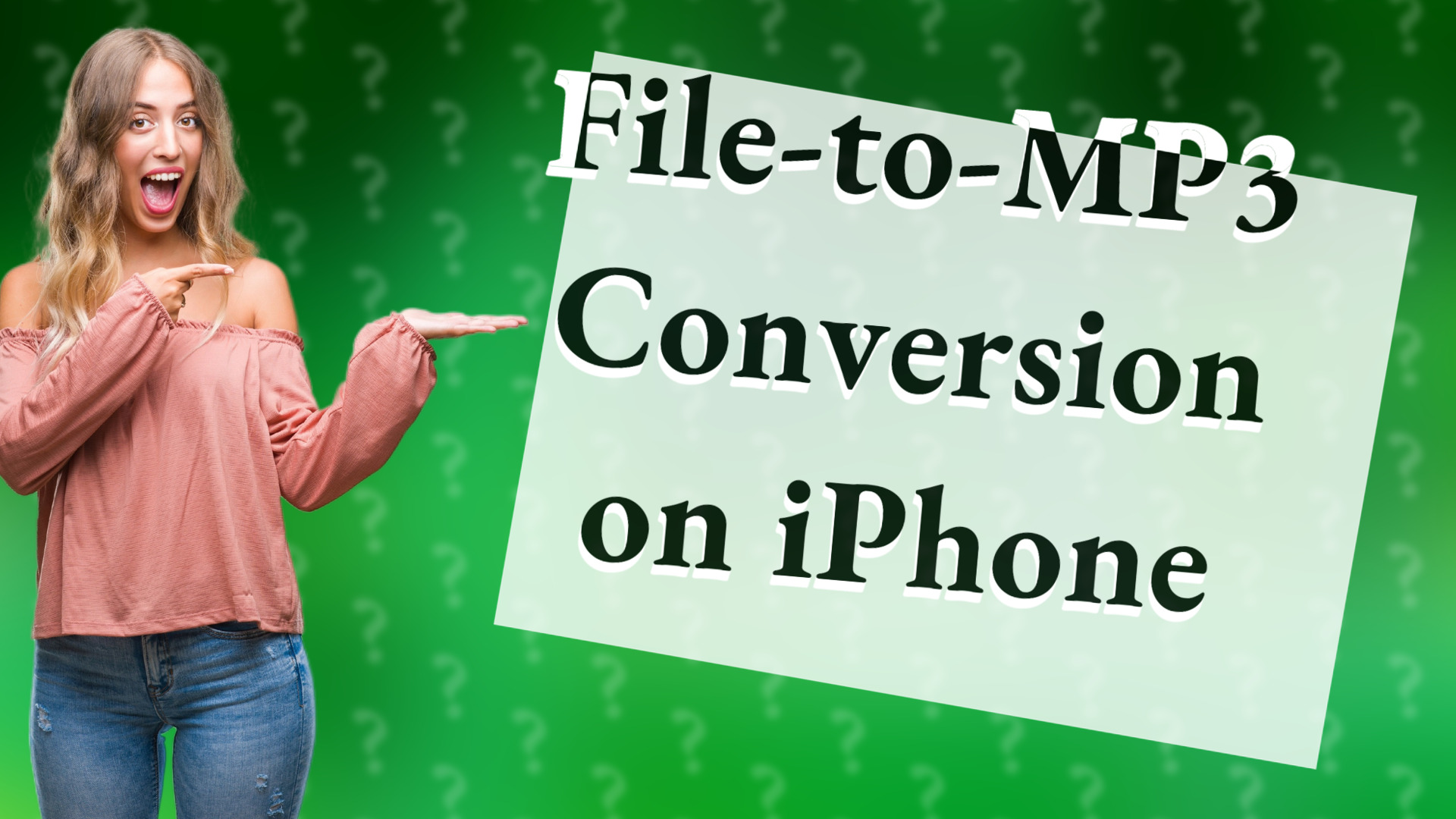 File-to-MP3 Conversion on iPhone